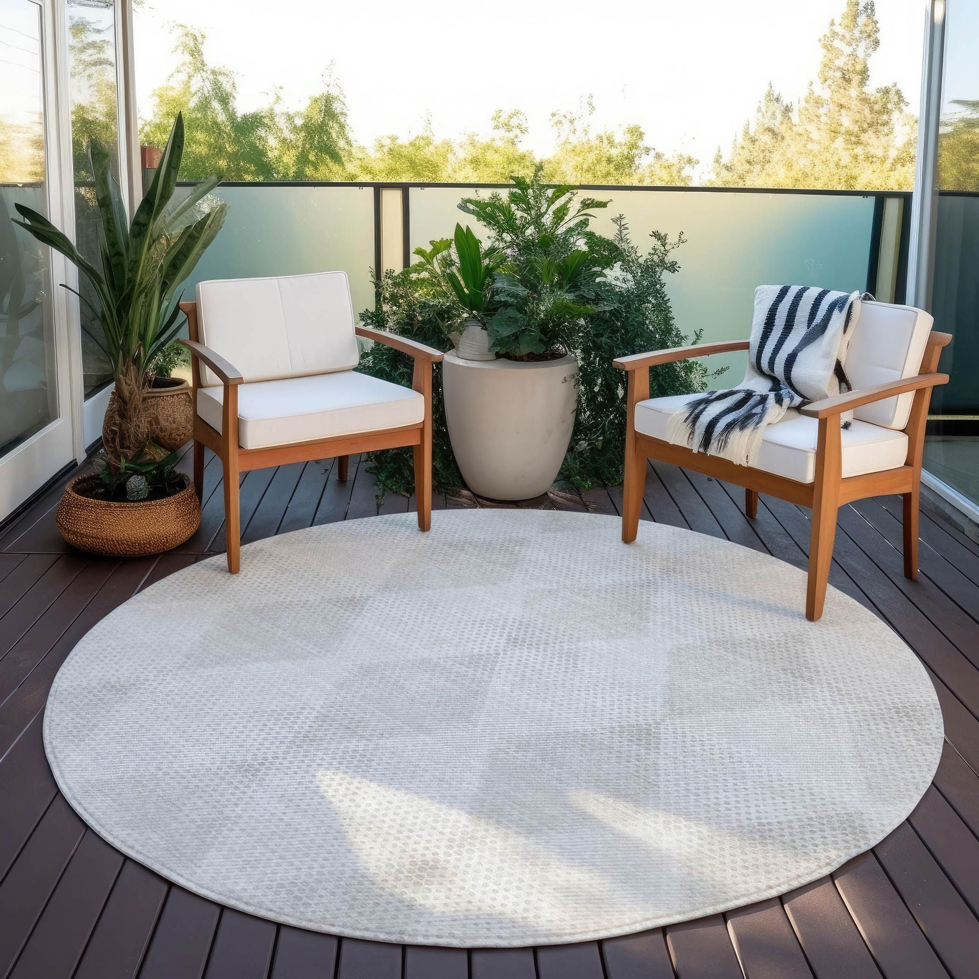 Machine Made ACN539 Ivory Rugs