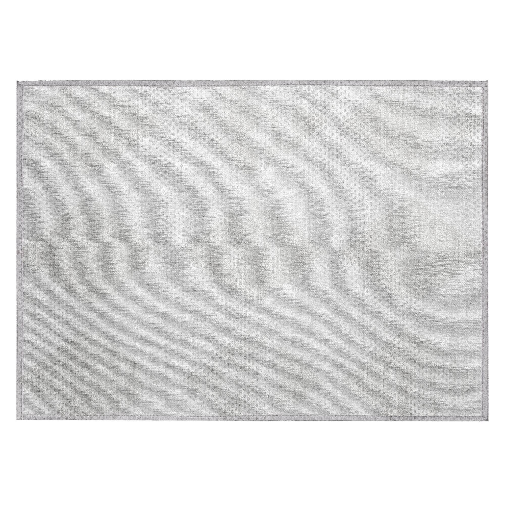 Machine Washable Ivory Rug - Indoor / Outdoor - Kids / Pet Friendly Geometric Print Rug