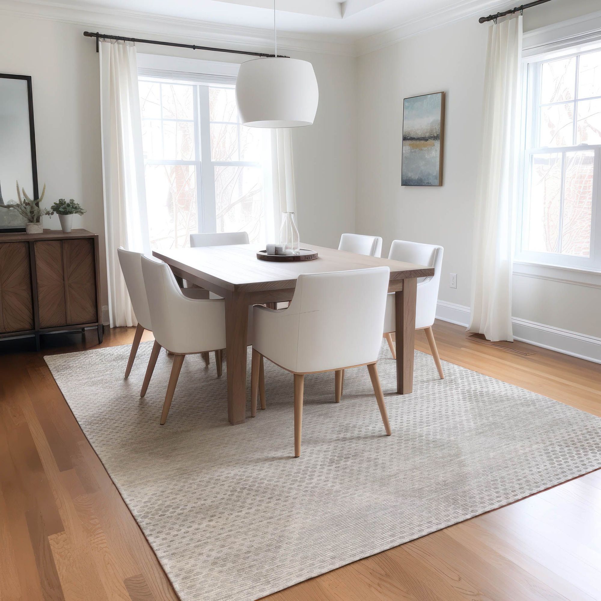 Machine Made ACN539 Ivory Rugs