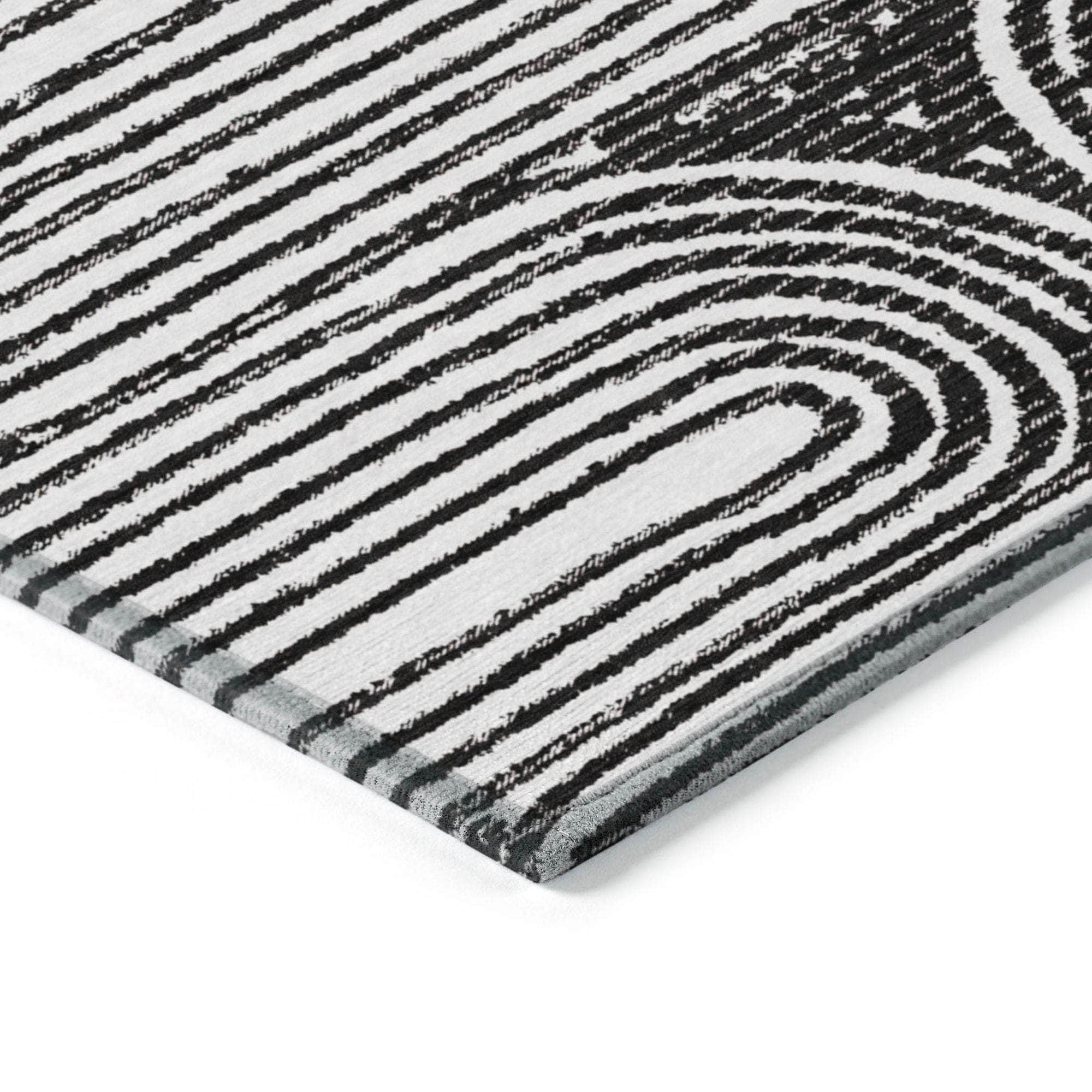 Machine Made ACN540 Black Rugs