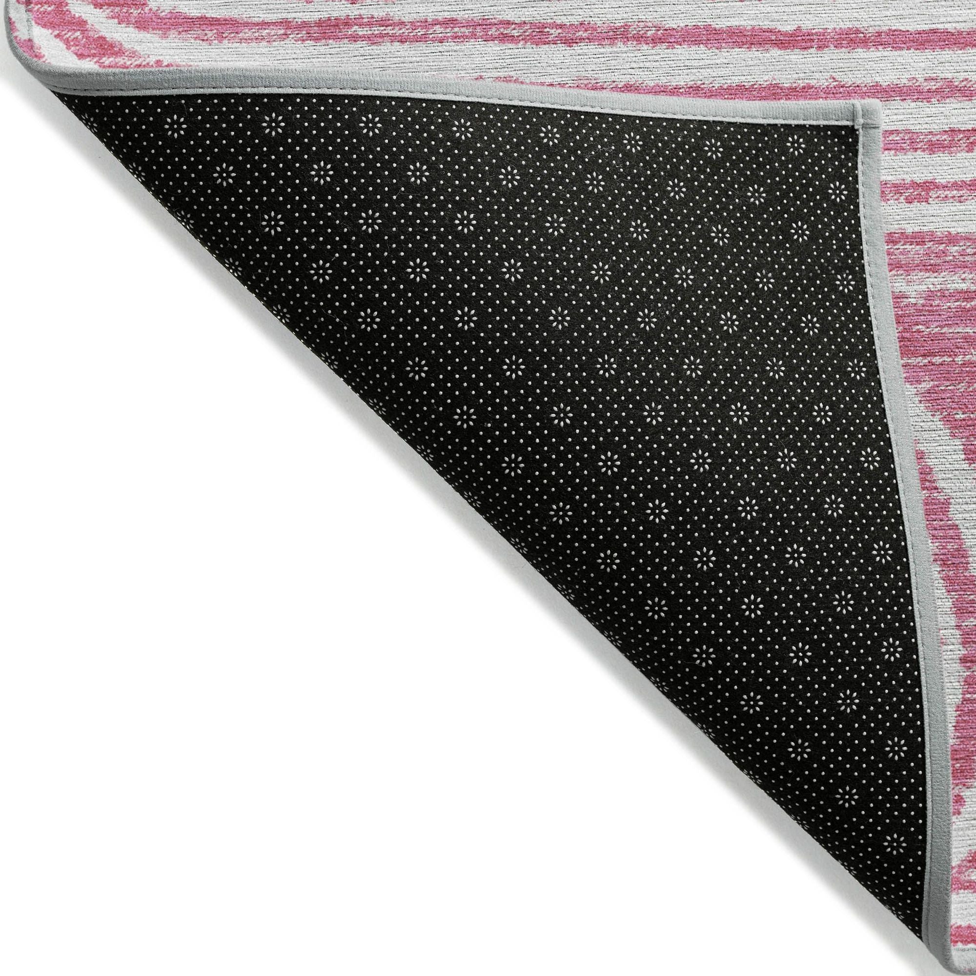 Machine Made ACN540 Blush Pink Rugs