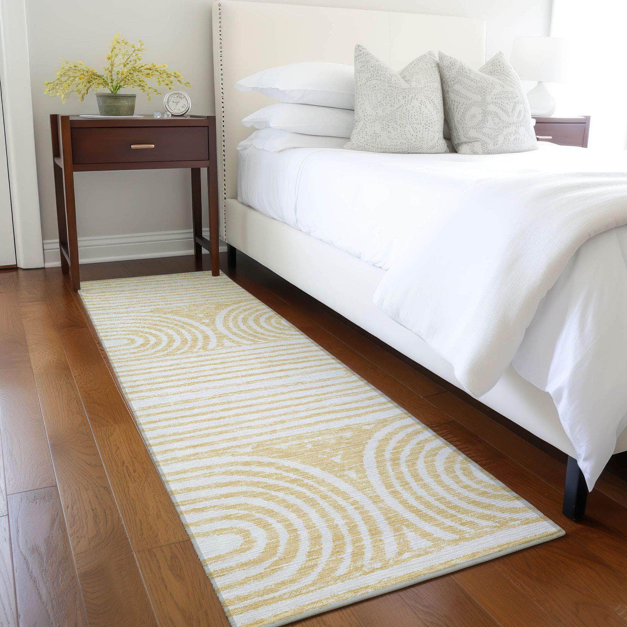 Machine Made ACN540 Gold Rugs