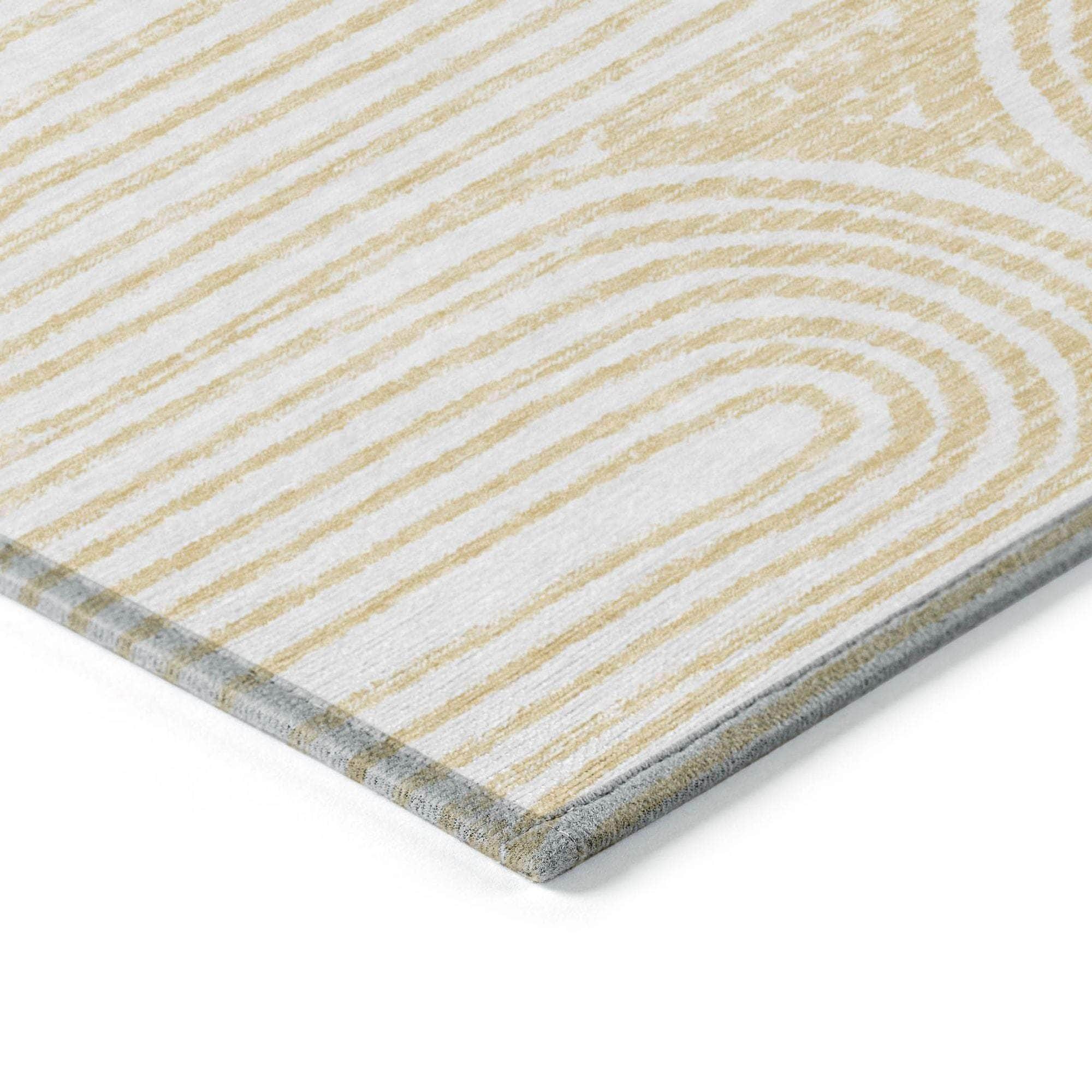 Machine Made ACN540 Gold Rugs