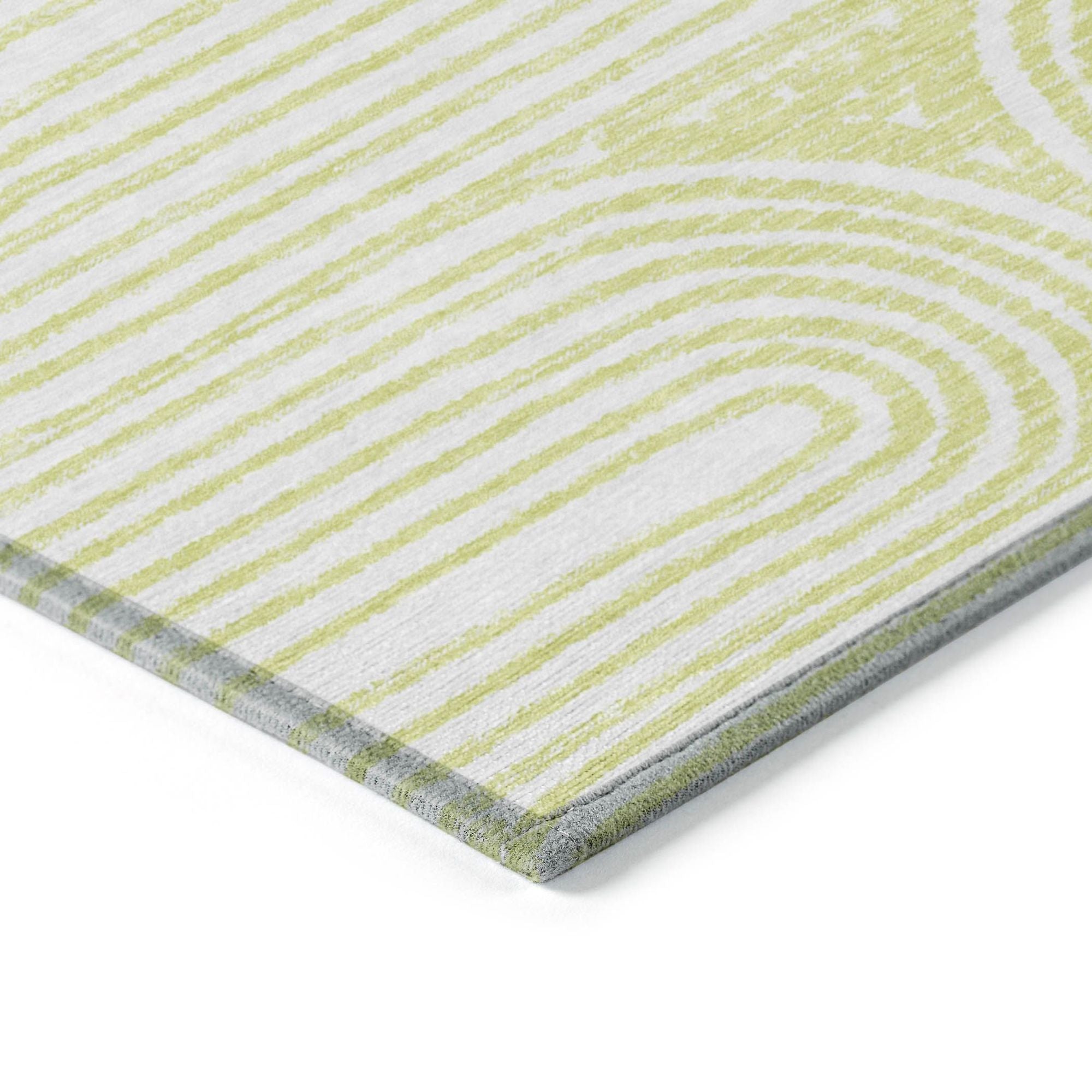 Machine Made ACN540 Green Rugs