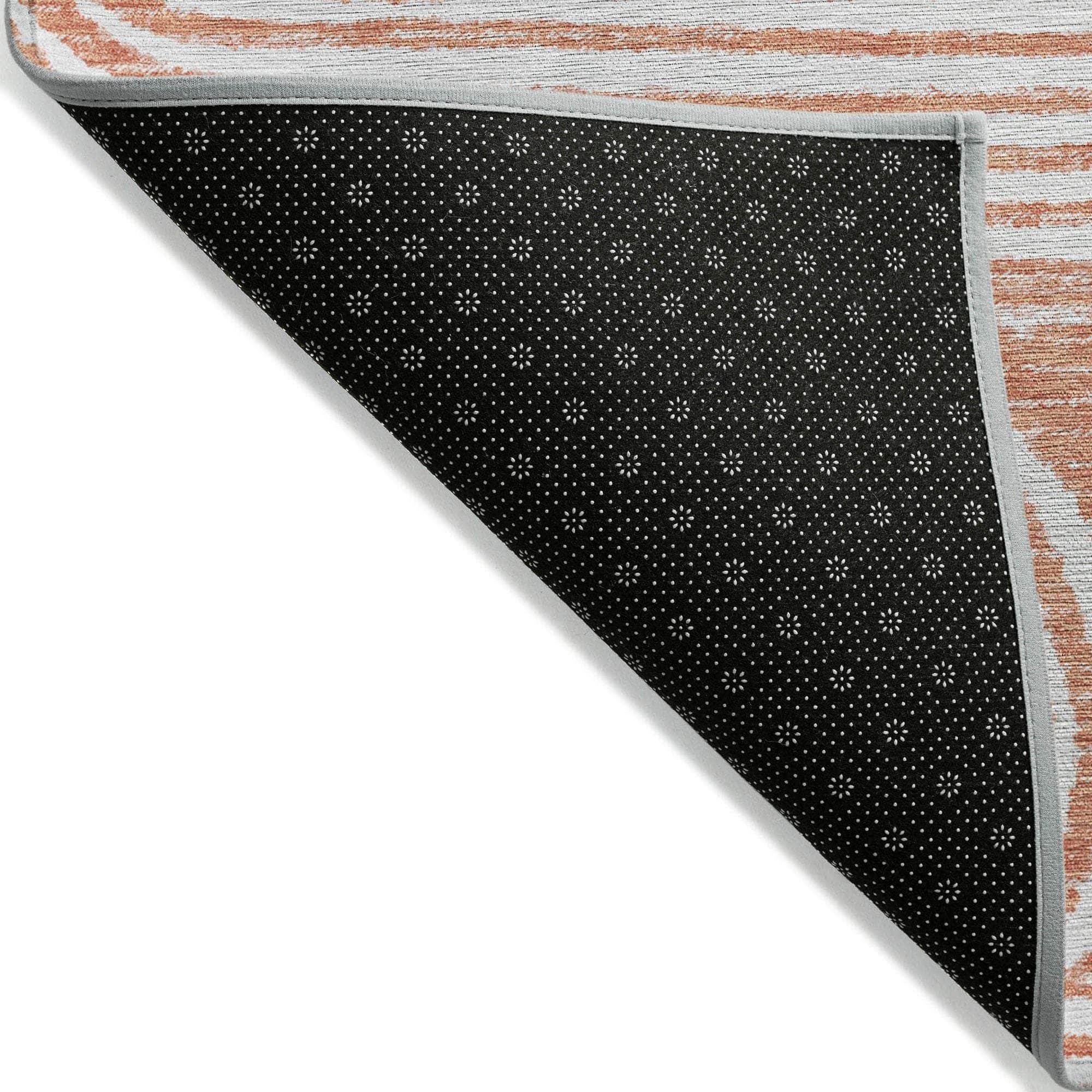 Machine Made ACN540 Salmon Orange Rugs