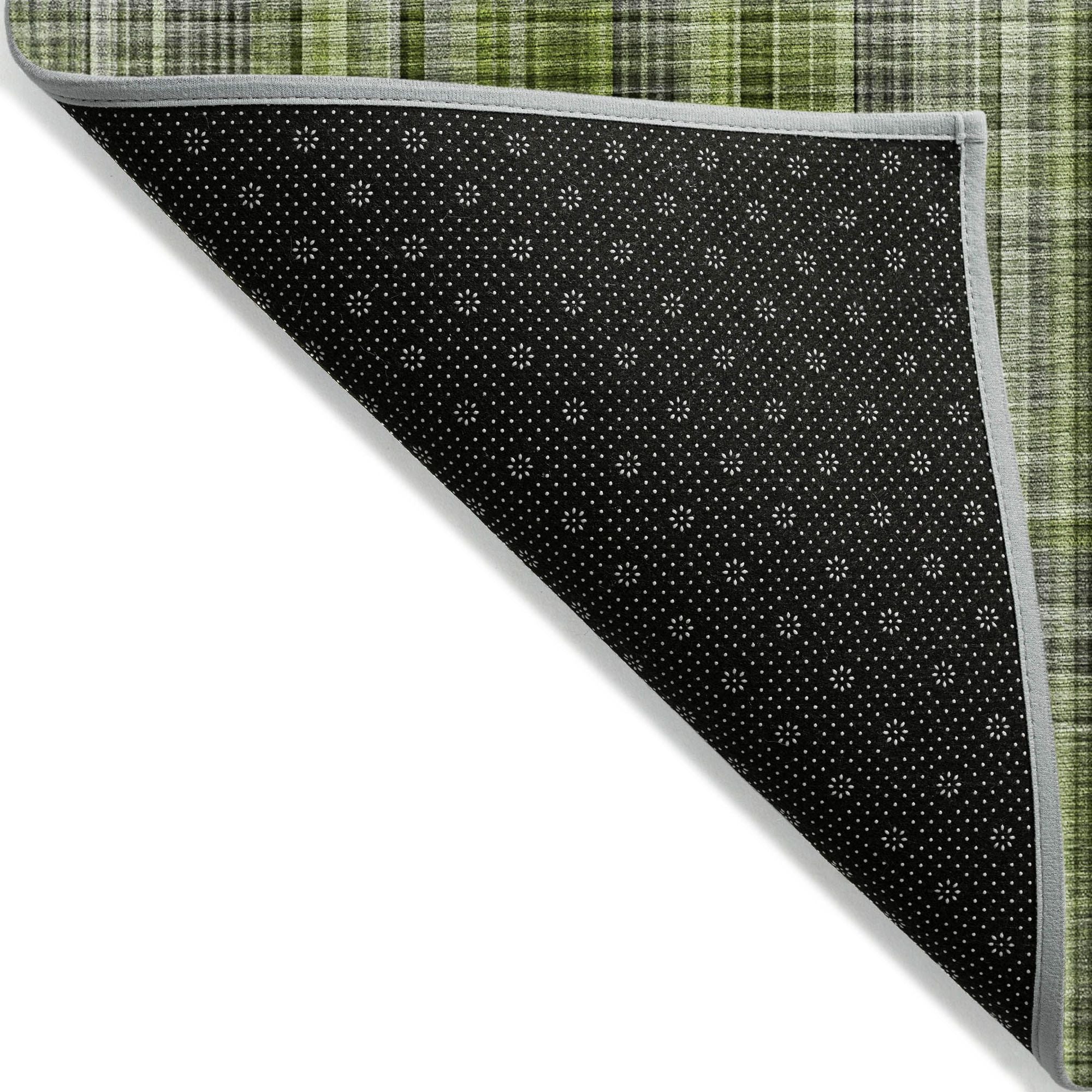 Machine Made ACN541 Green Rugs