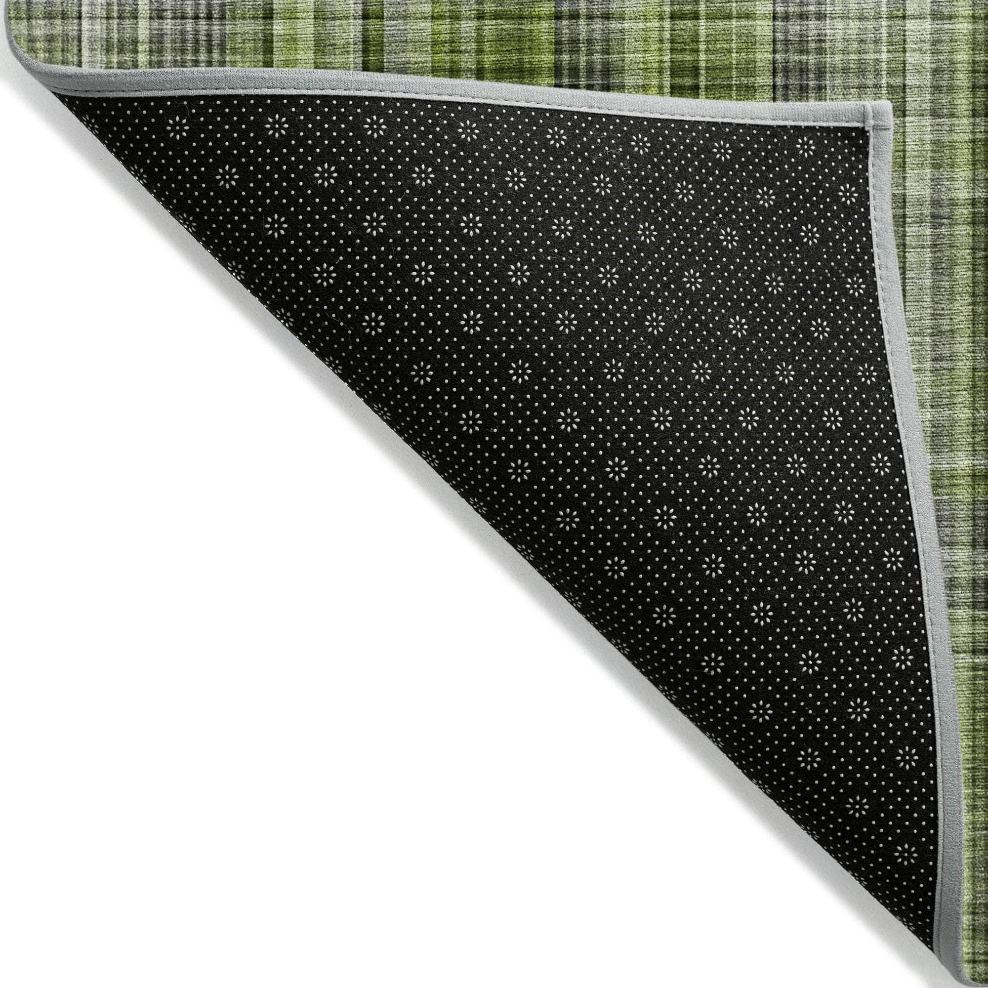 Machine Made ACN541 Green Rugs