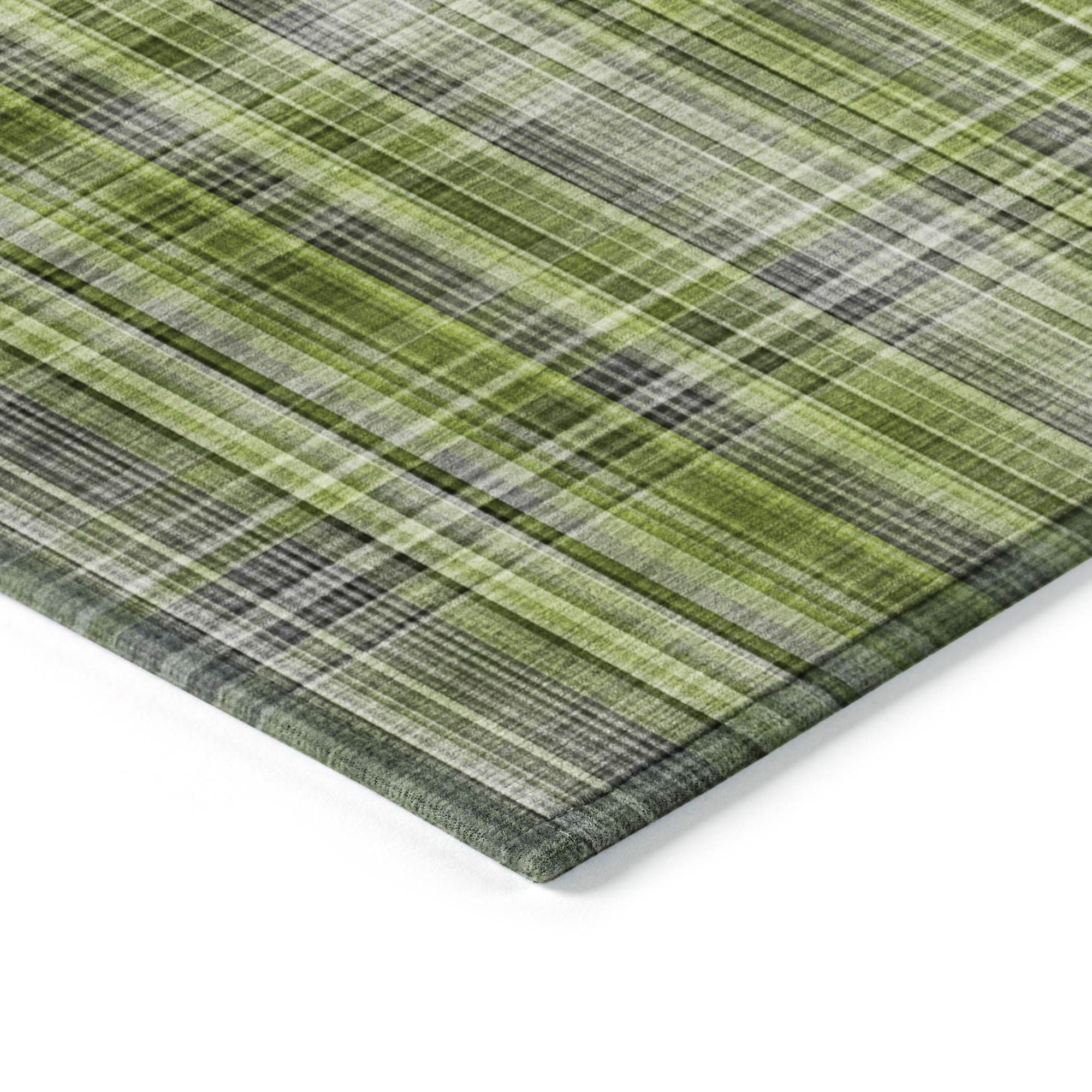 Machine Made ACN541 Green Rugs