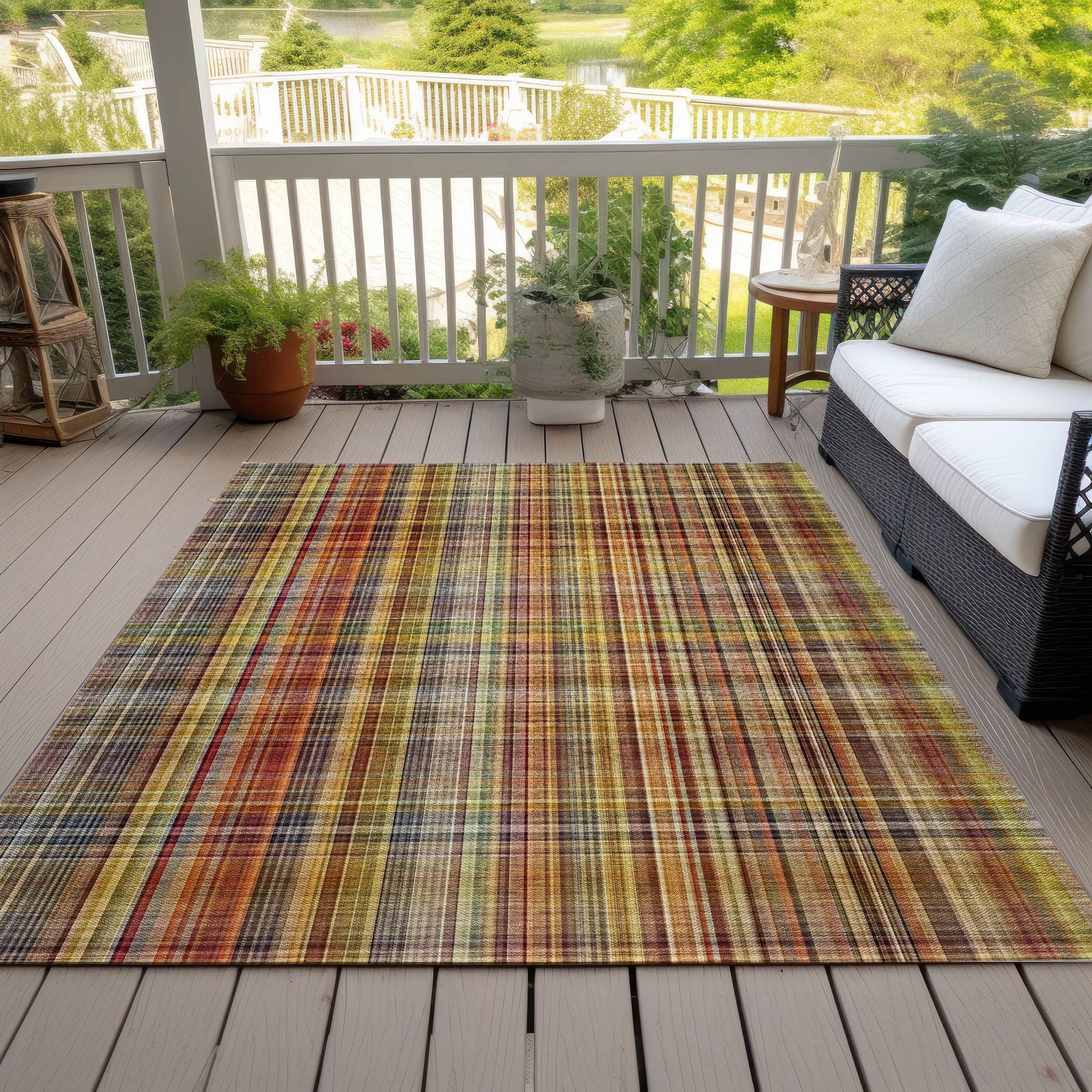 Machine Made ACN541 Paprika Orange Rugs