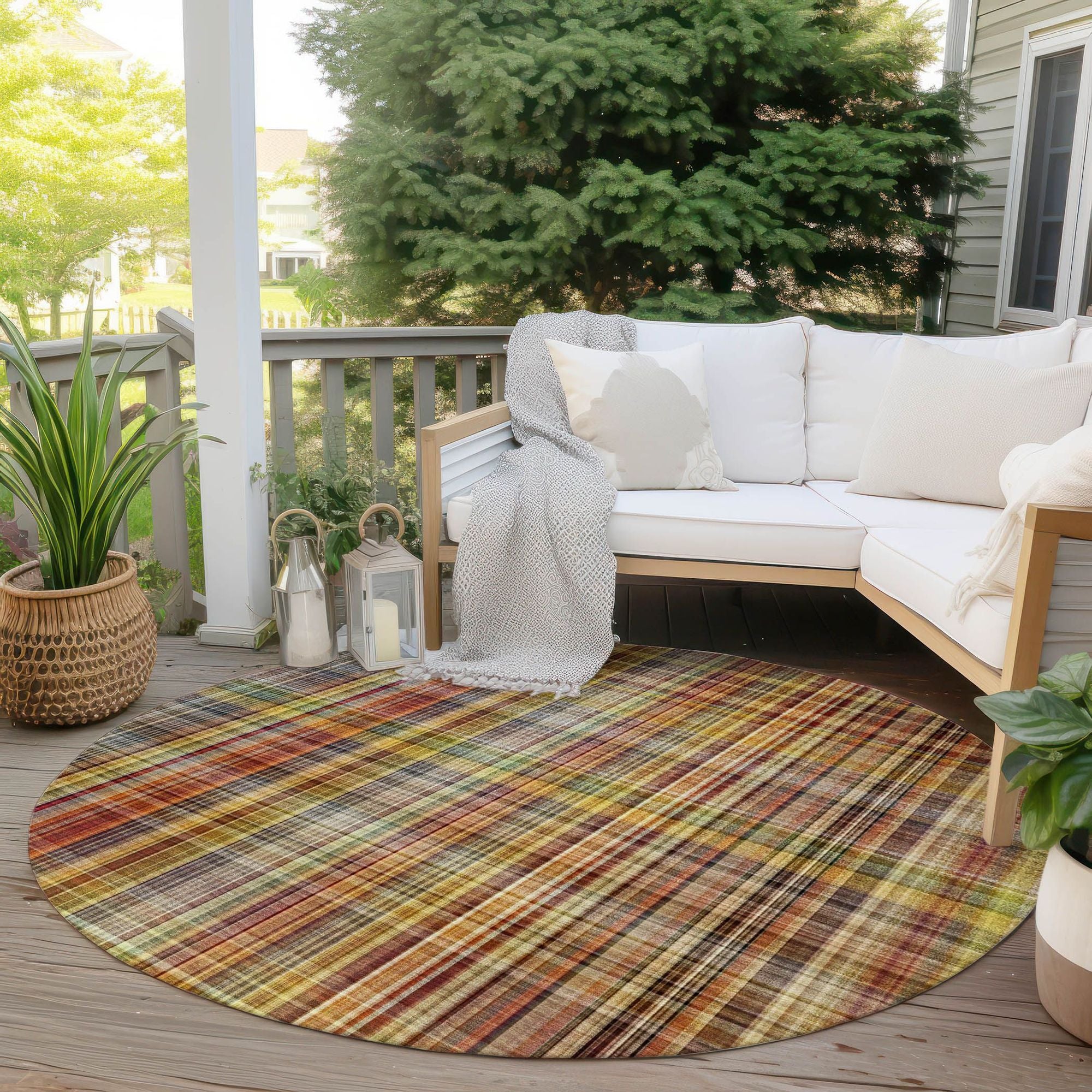 Machine Made ACN541 Paprika Orange Rugs