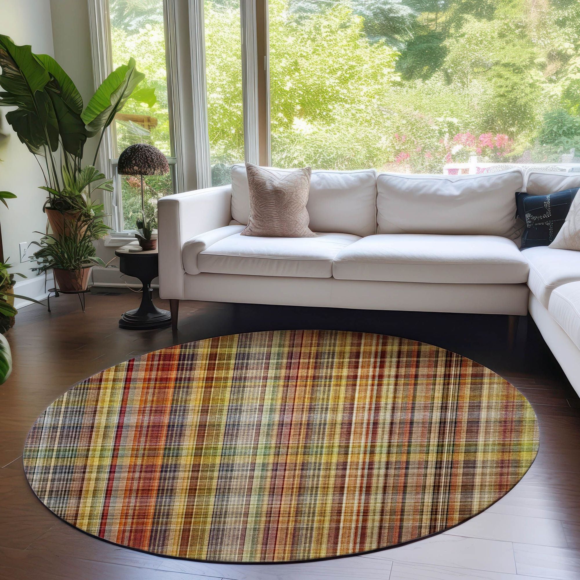 Machine Made ACN541 Paprika Orange Rugs