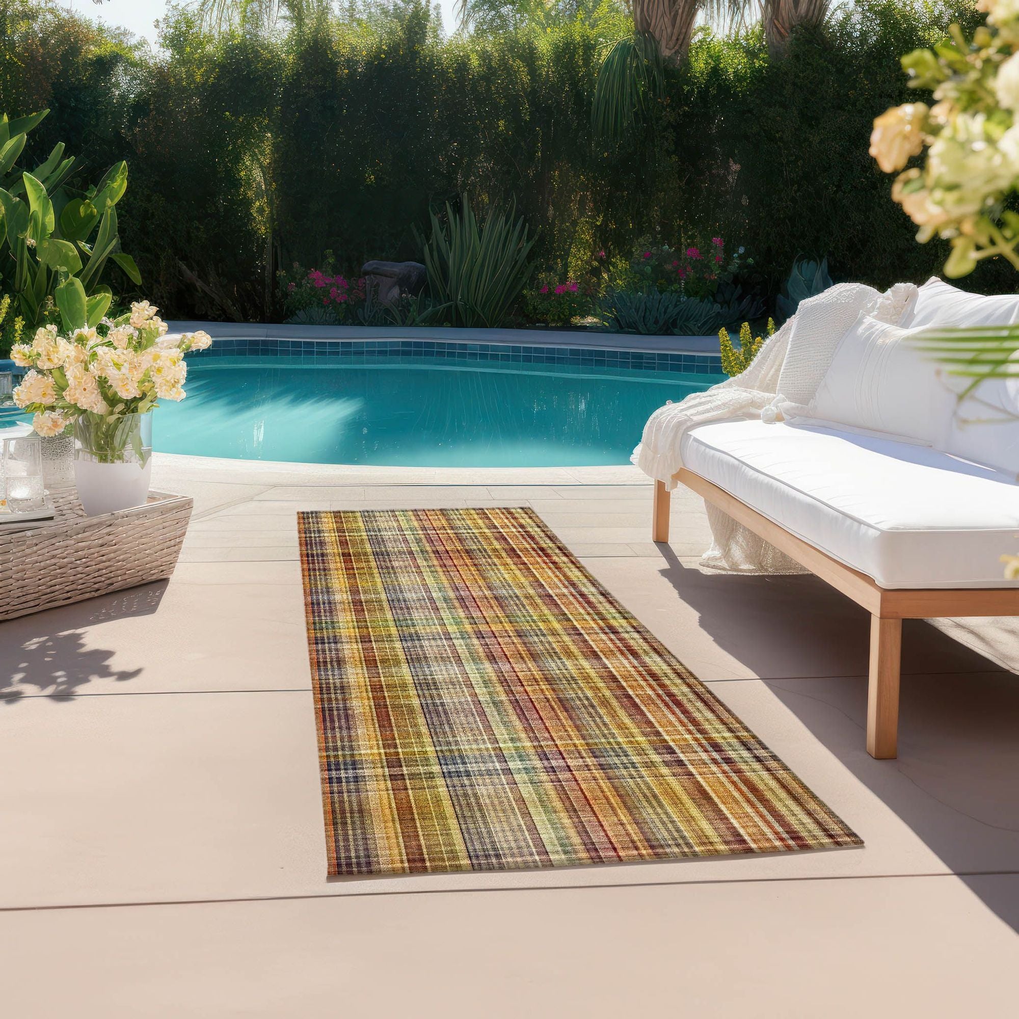 Machine Made ACN541 Paprika Orange Rugs