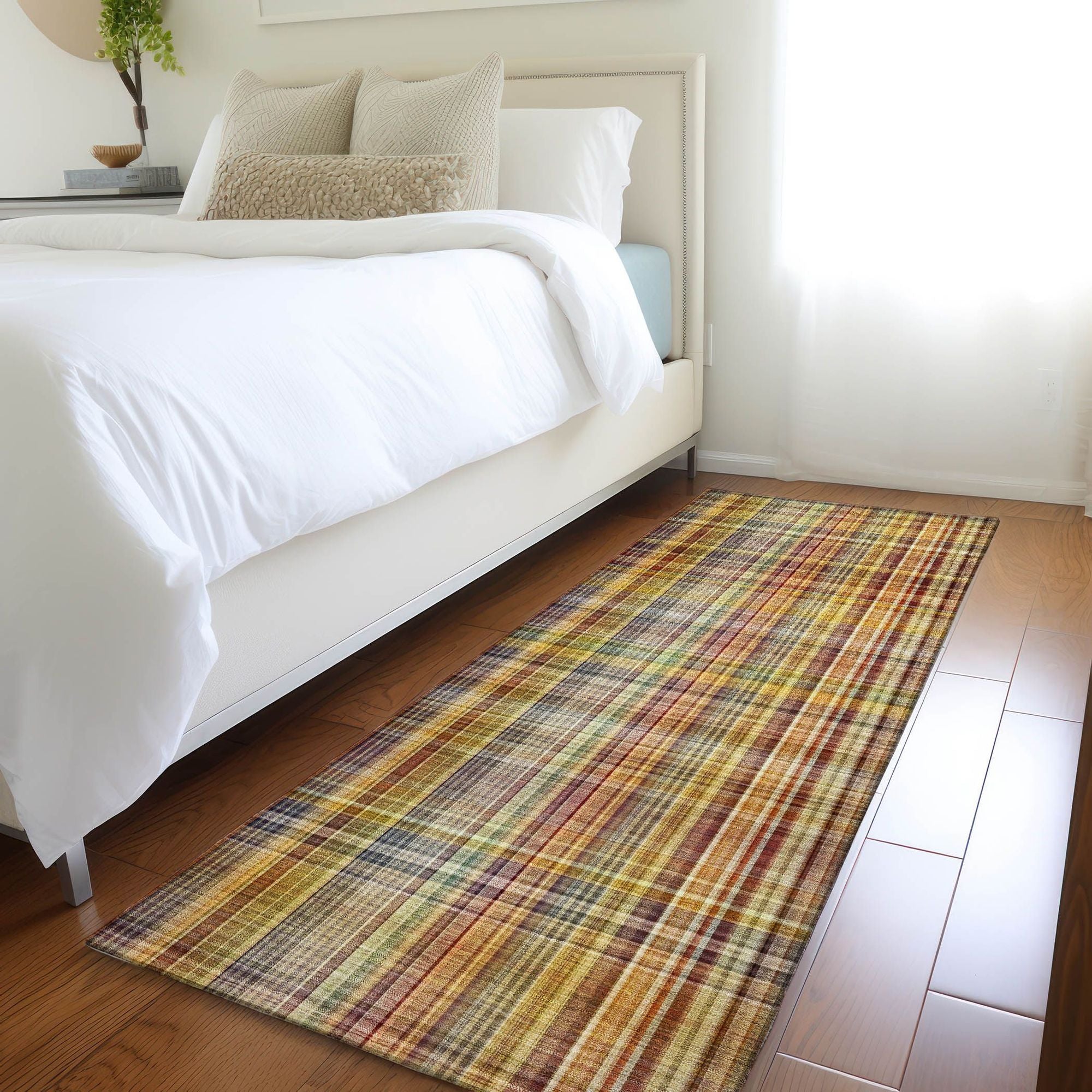 Machine Made ACN541 Paprika Orange Rugs