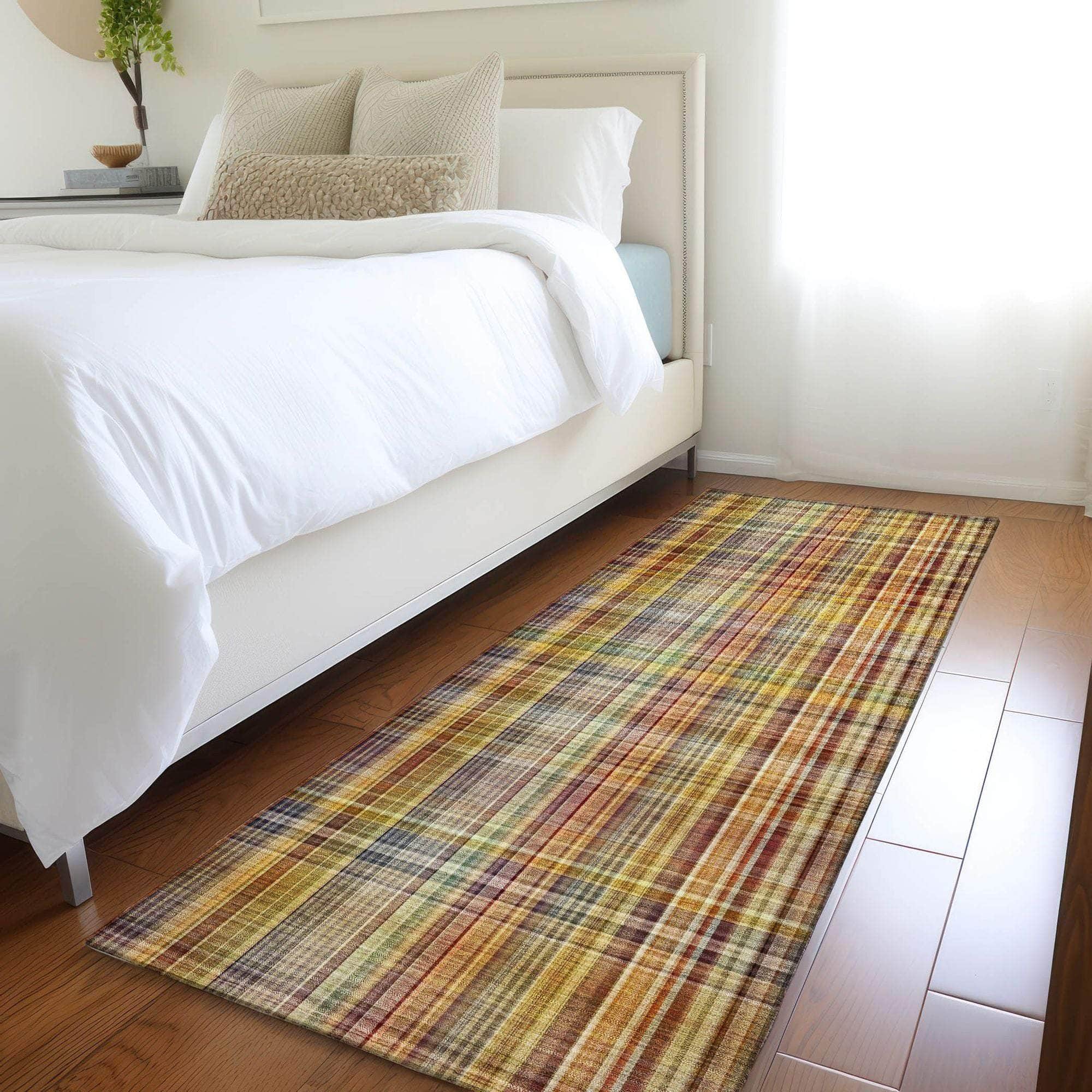 Machine Made ACN541 Paprika Orange Rugs