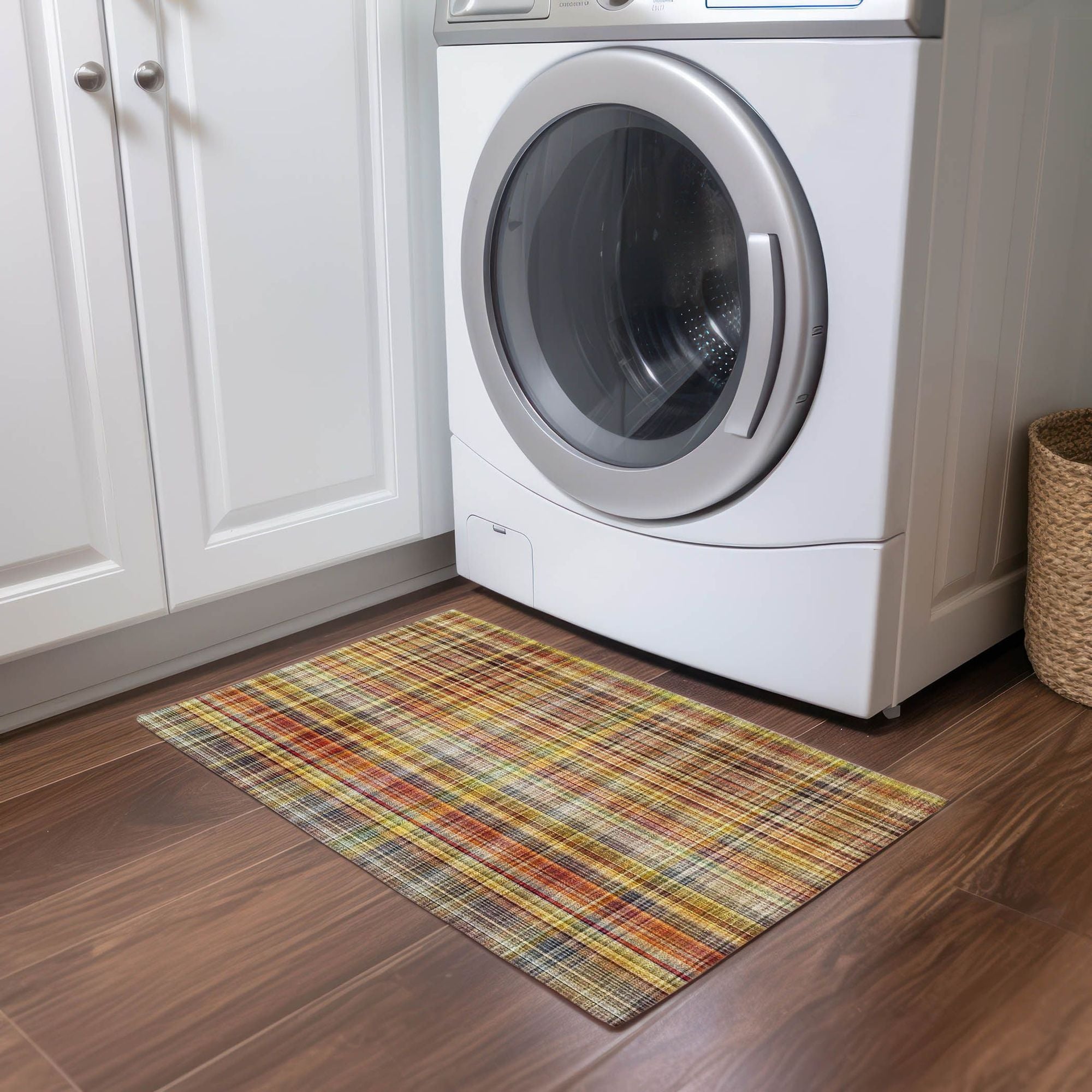 Machine Made ACN541 Paprika Orange Rugs