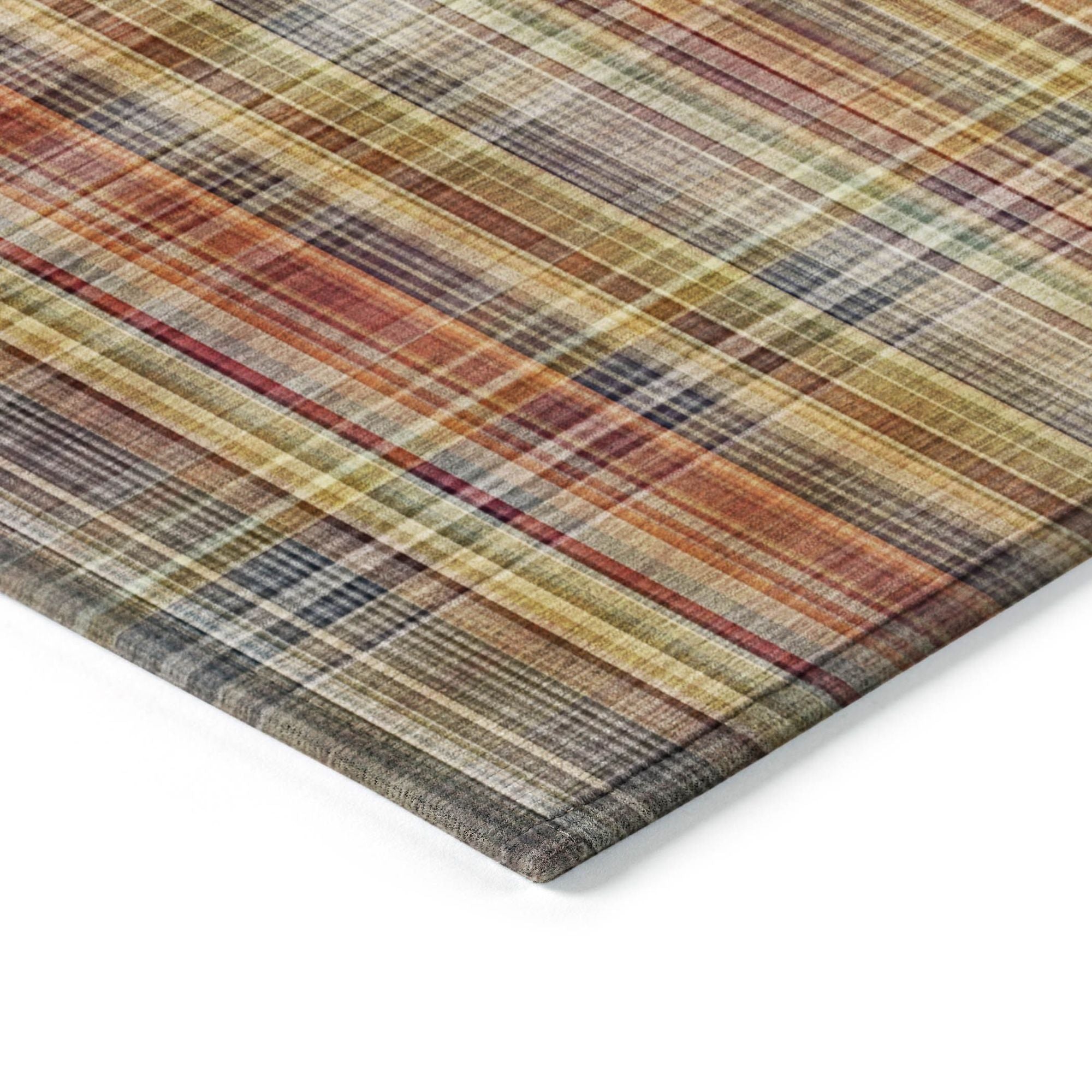 Machine Made ACN541 Paprika Orange Rugs