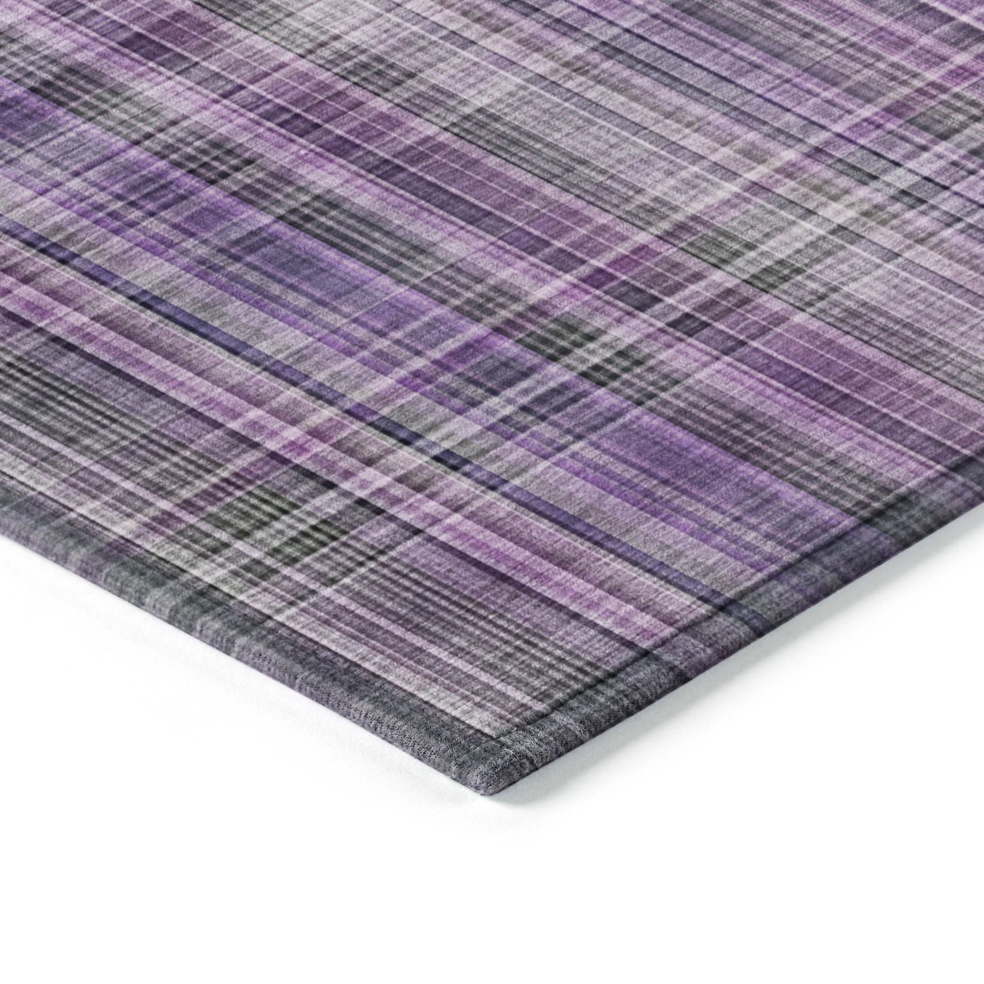Machine Made ACN541 Purple Rugs