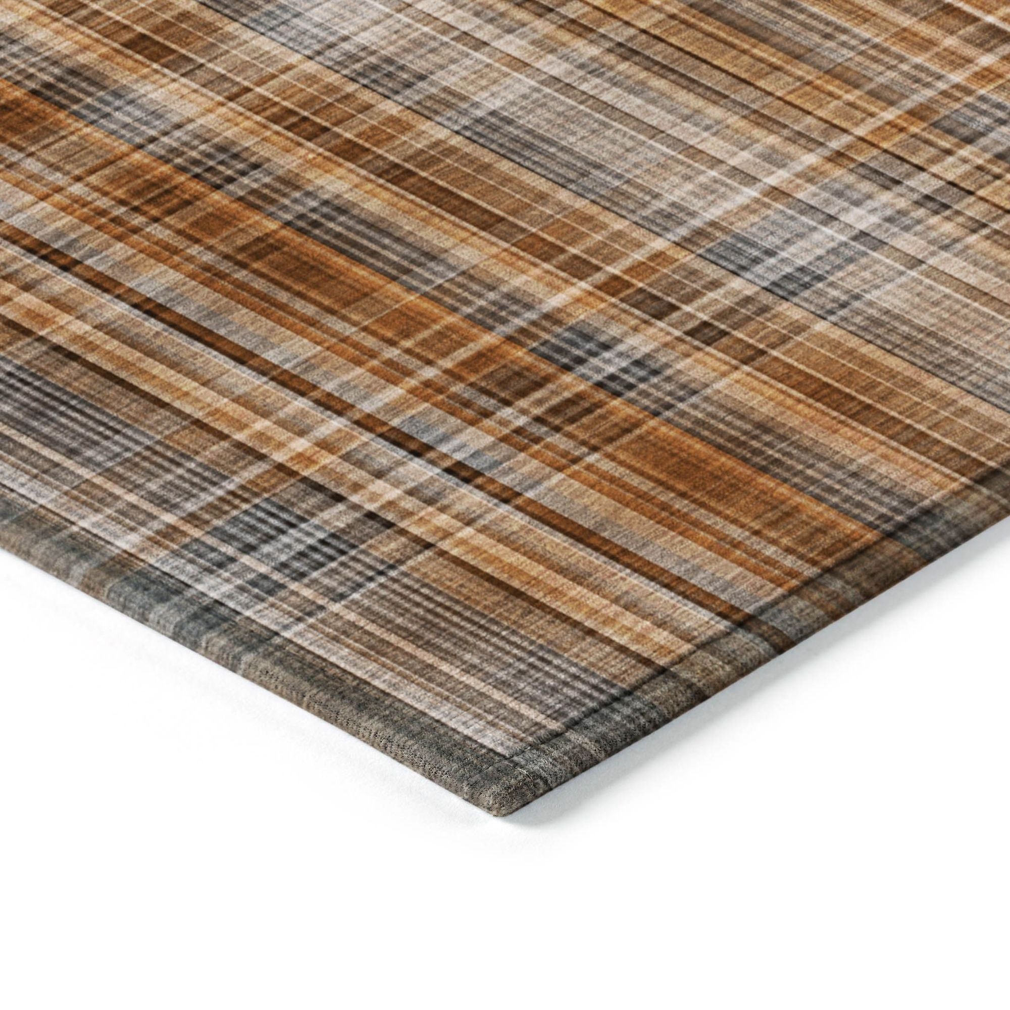 Machine Made ACN541 Terracotta Orange Rugs