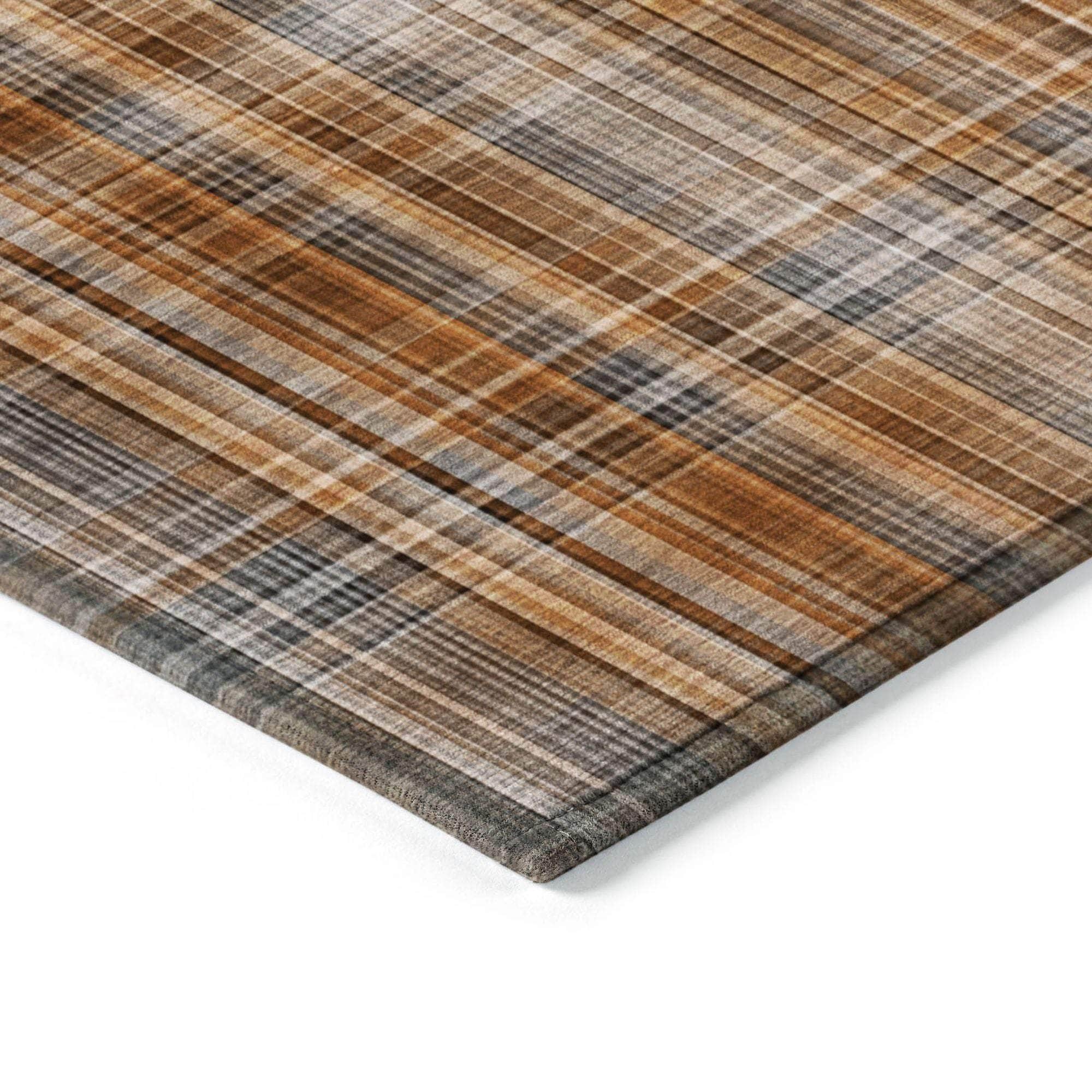 Machine Made ACN541 Terracotta Orange Rugs