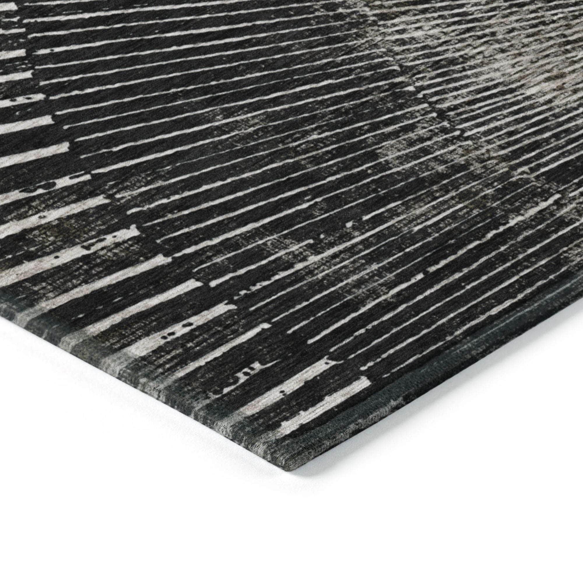 Machine Made ACN542 Black Rugs