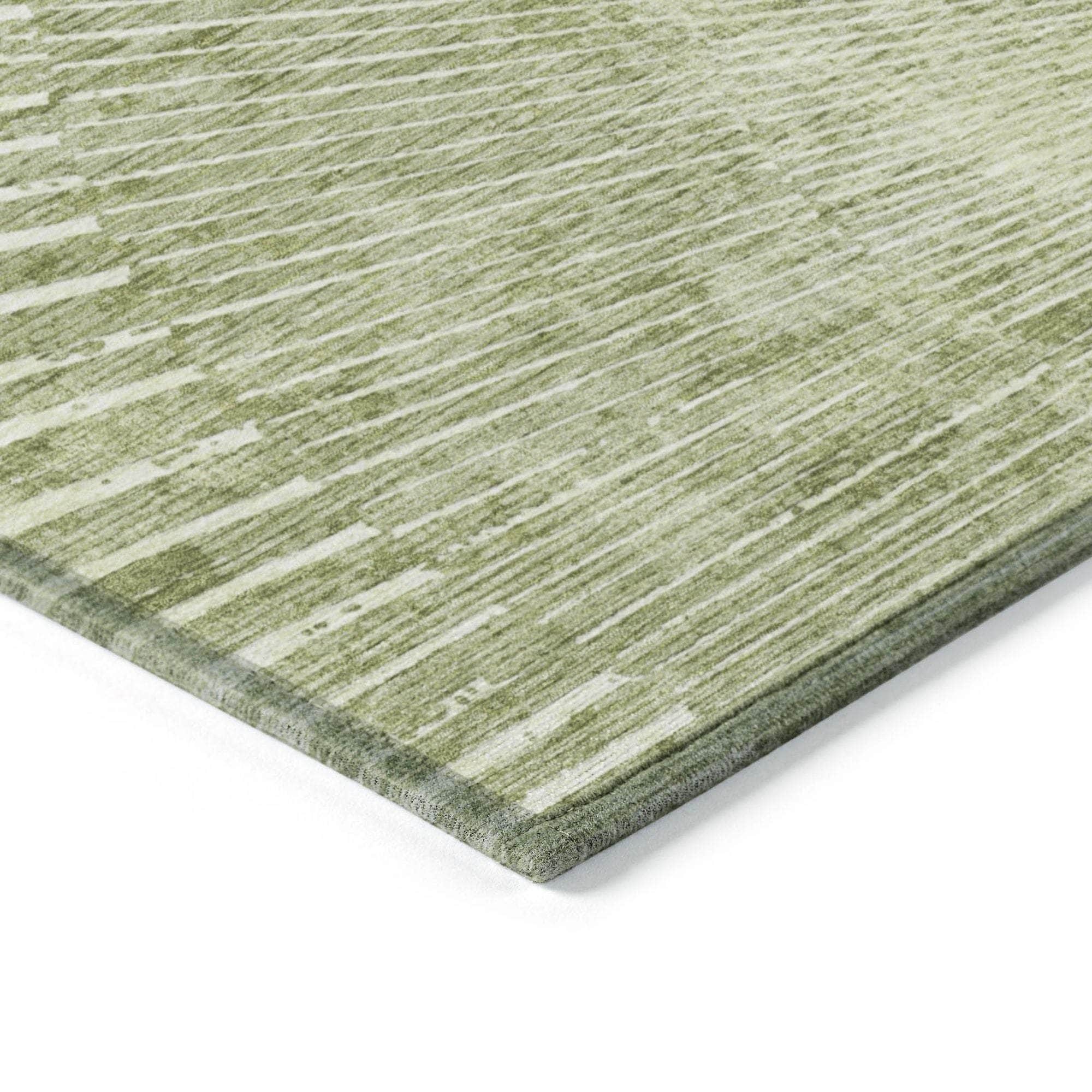 Machine Made ACN542 Sage Green Rugs