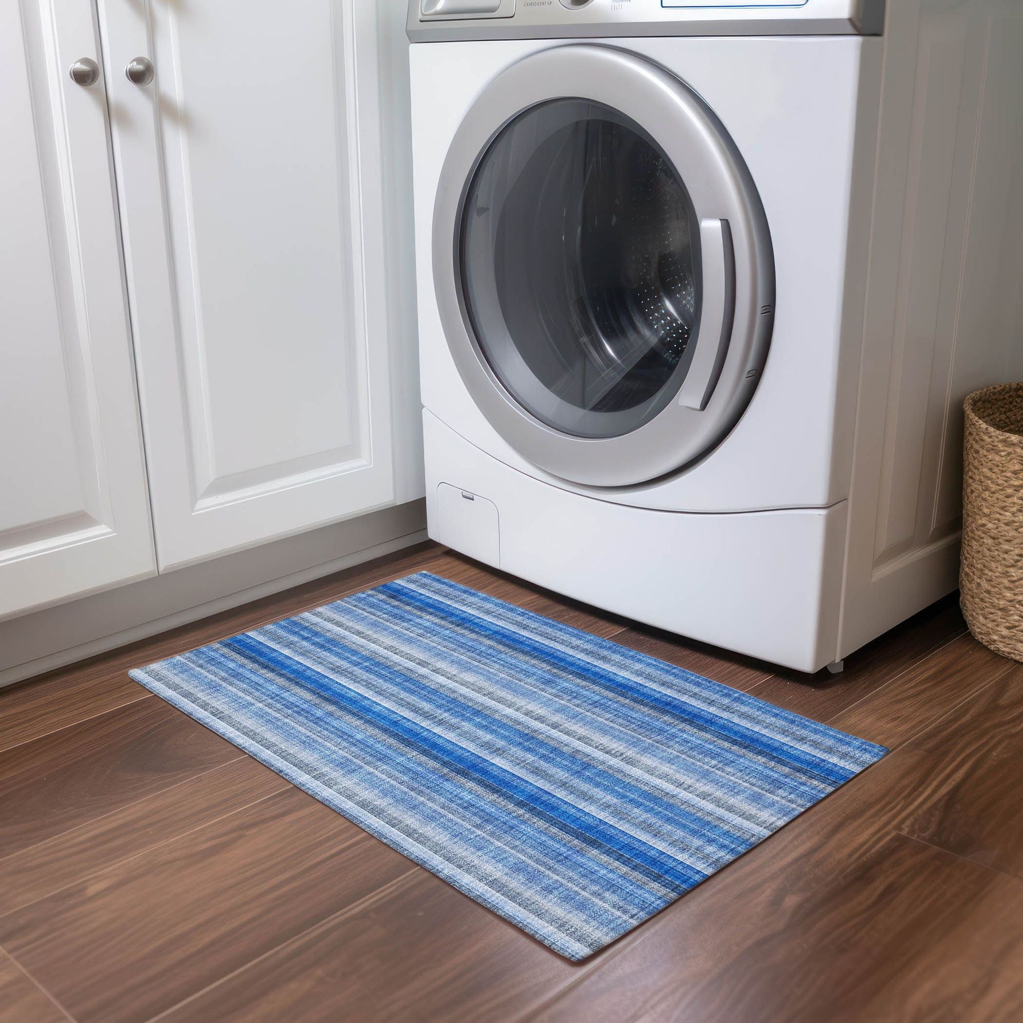 Machine Made ACN543 Blue Rugs