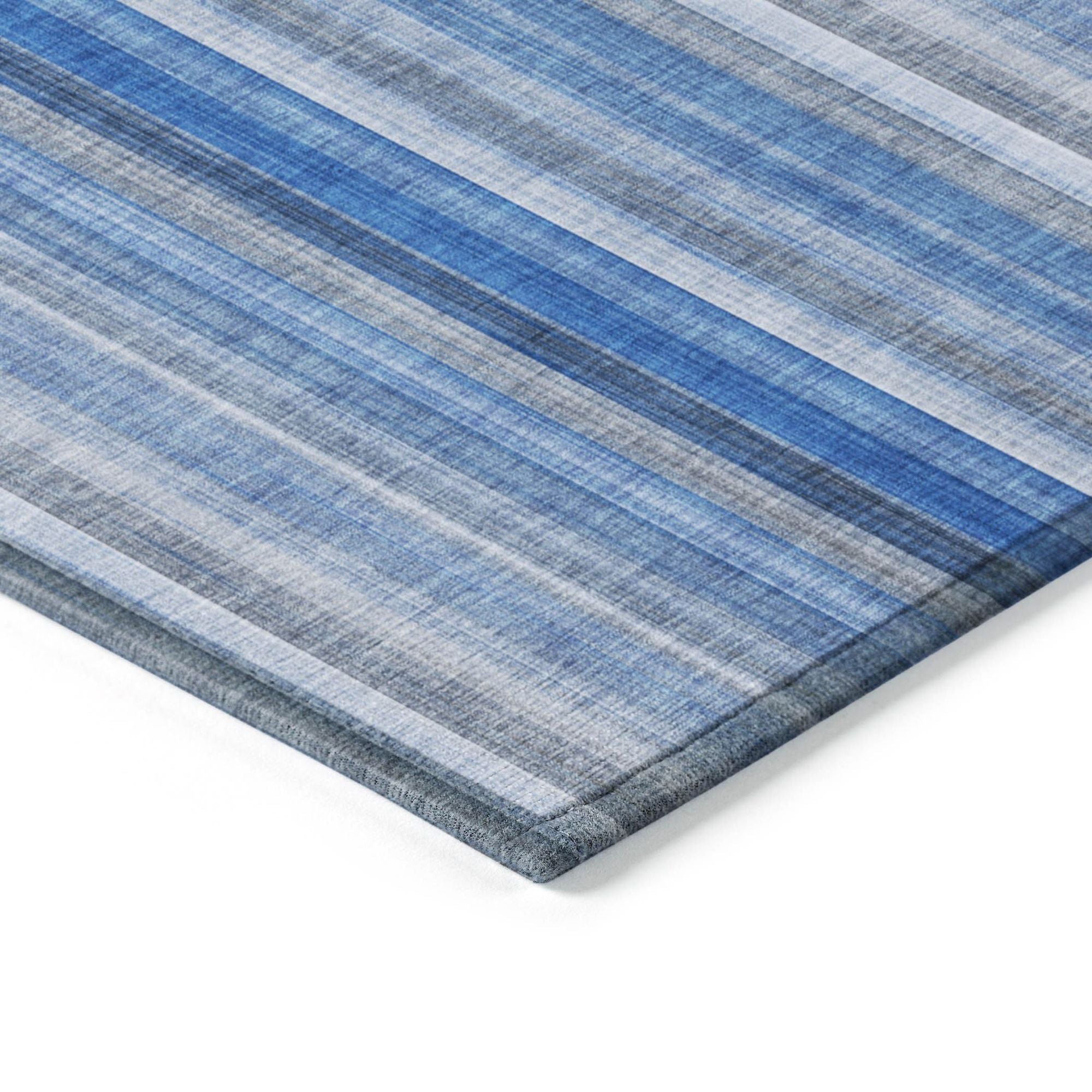 Machine Made ACN543 Blue Rugs