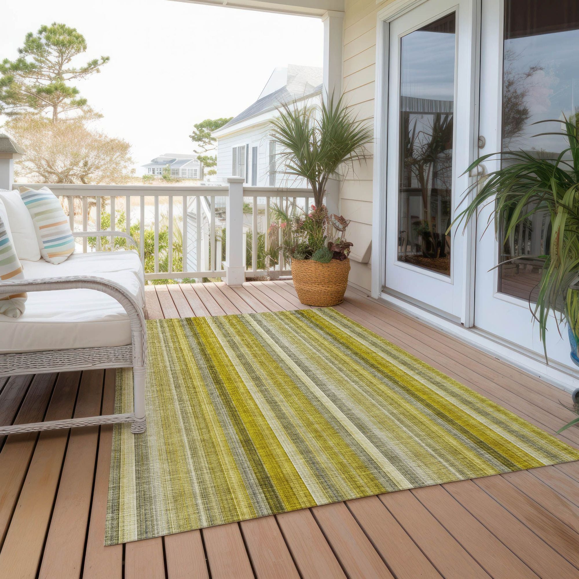 Machine Made ACN543 Gold Rugs