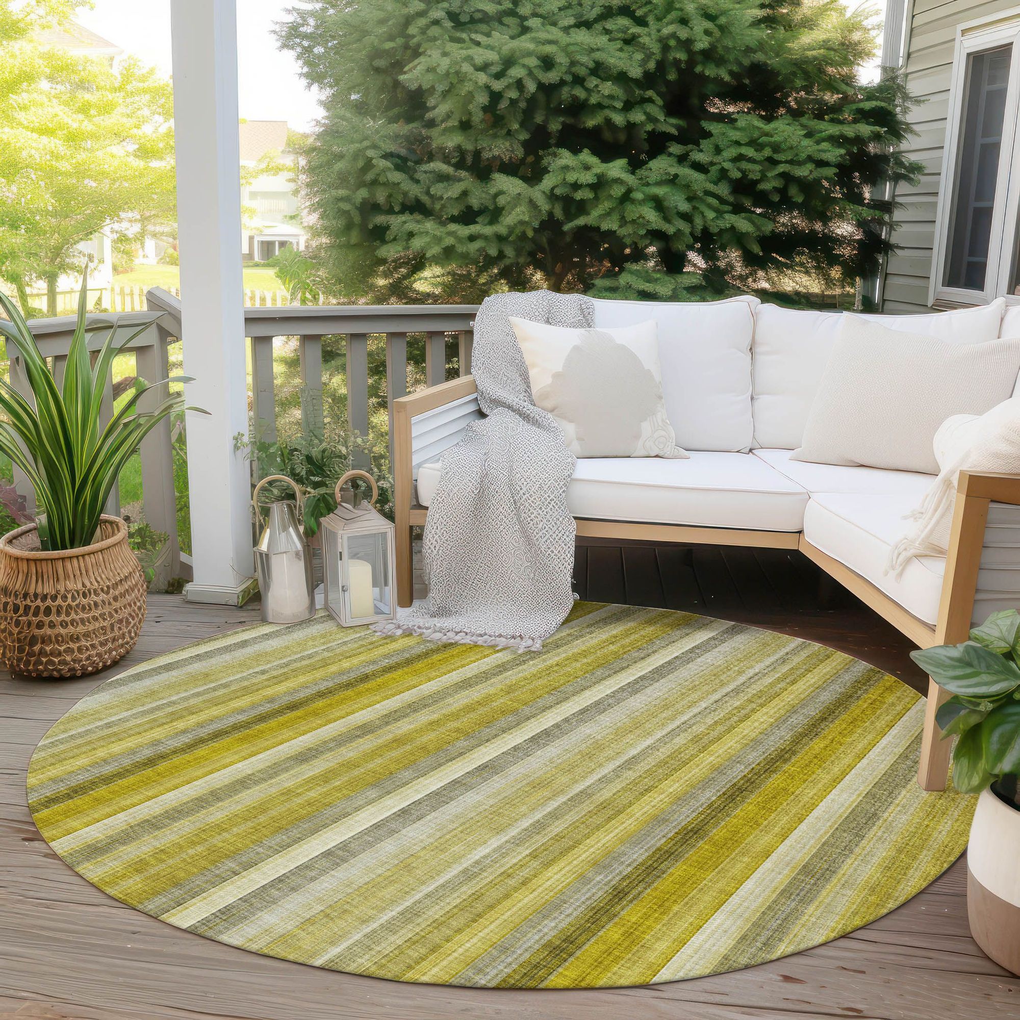 Machine Made ACN543 Gold Rugs