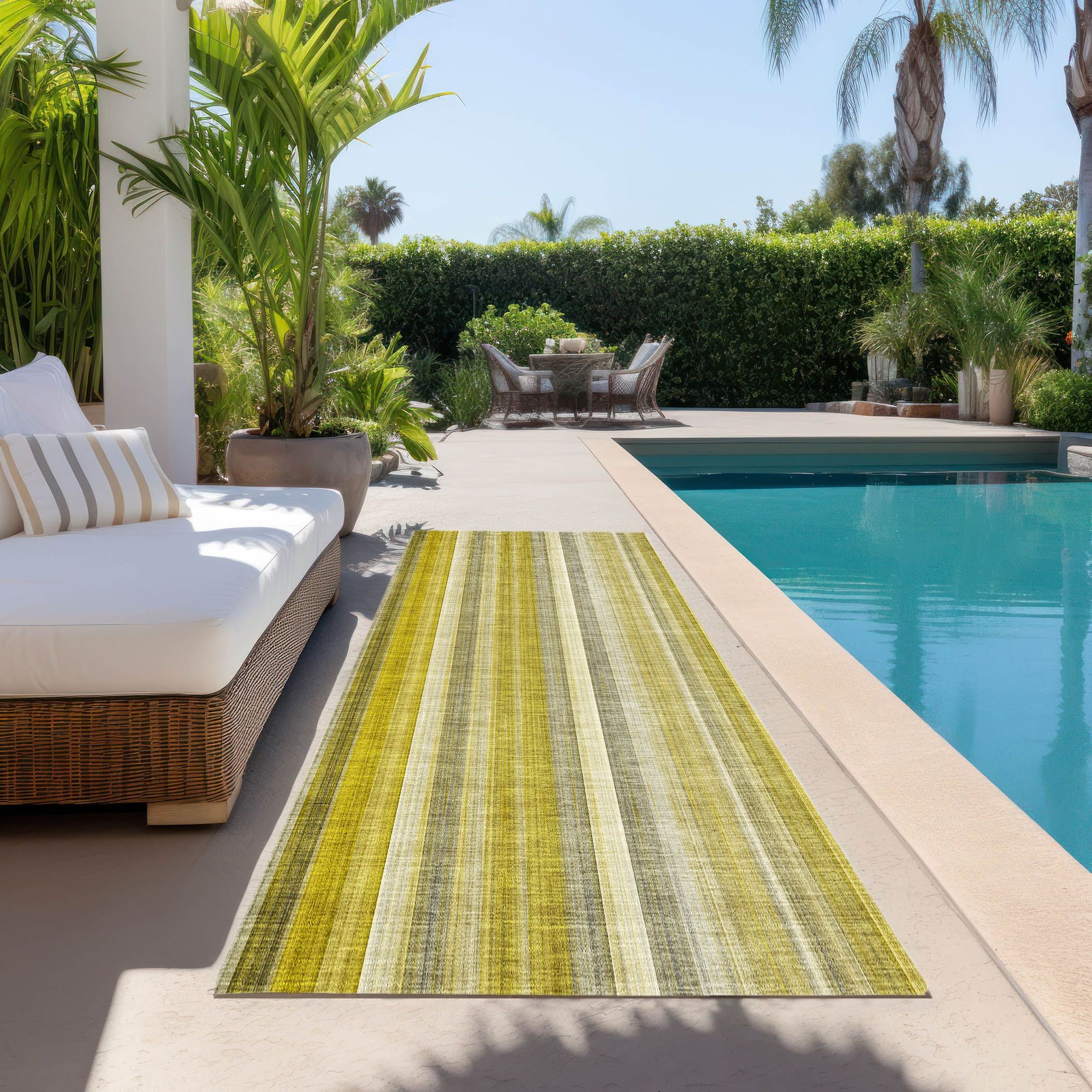 Machine Made ACN543 Gold Rugs