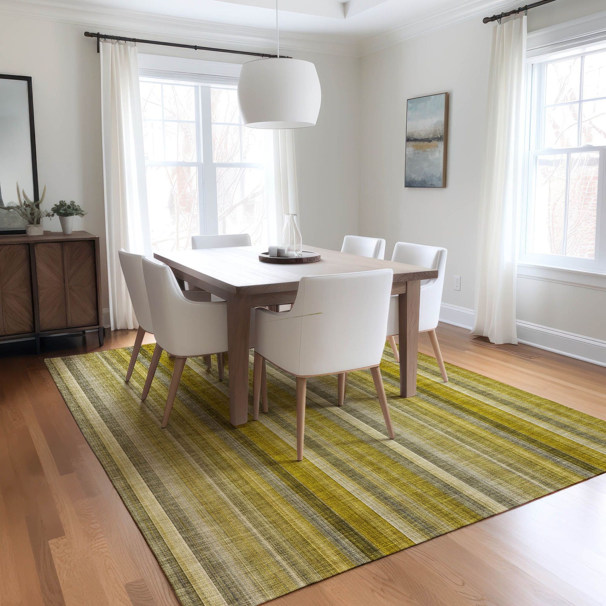 Machine Made ACN543 Gold Rugs