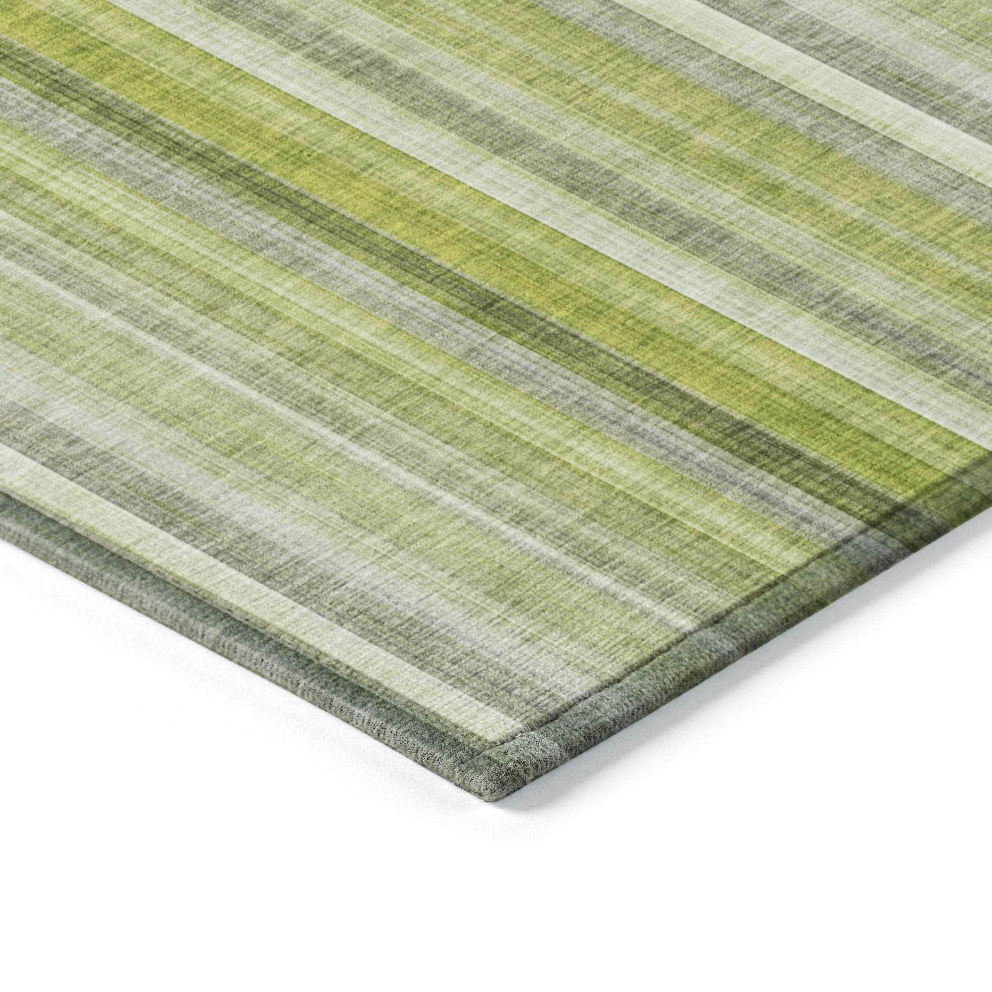 Machine Made ACN543 Green Rugs