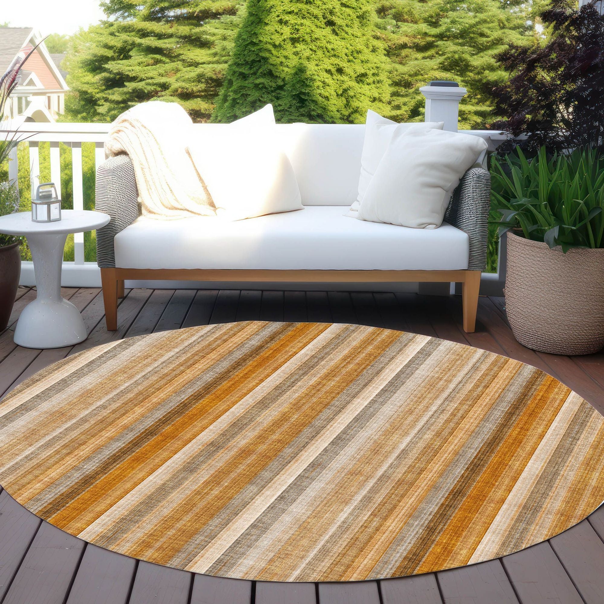 Machine Made ACN543 Paprika Orange Rugs