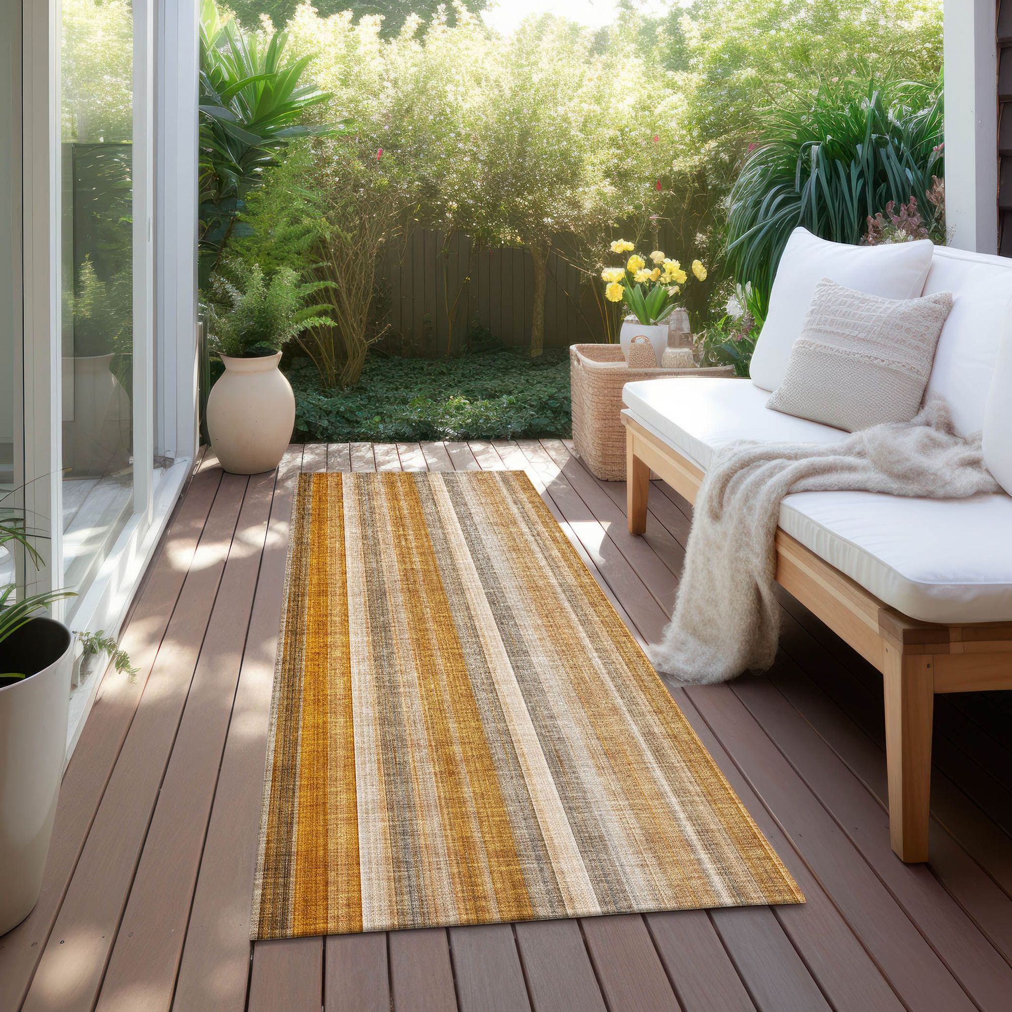Machine Made ACN543 Paprika Orange Rugs