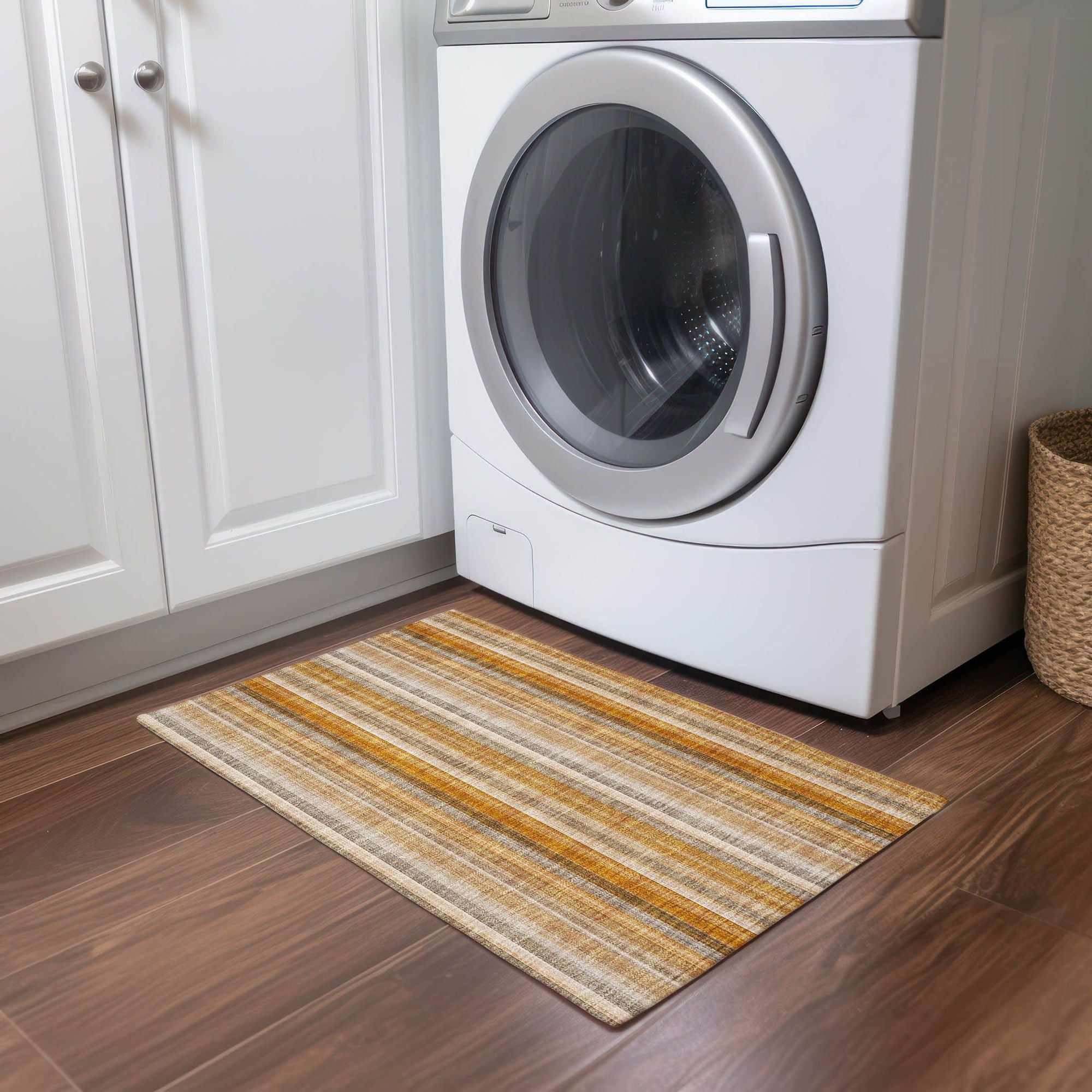 Machine Made ACN543 Paprika Orange Rugs