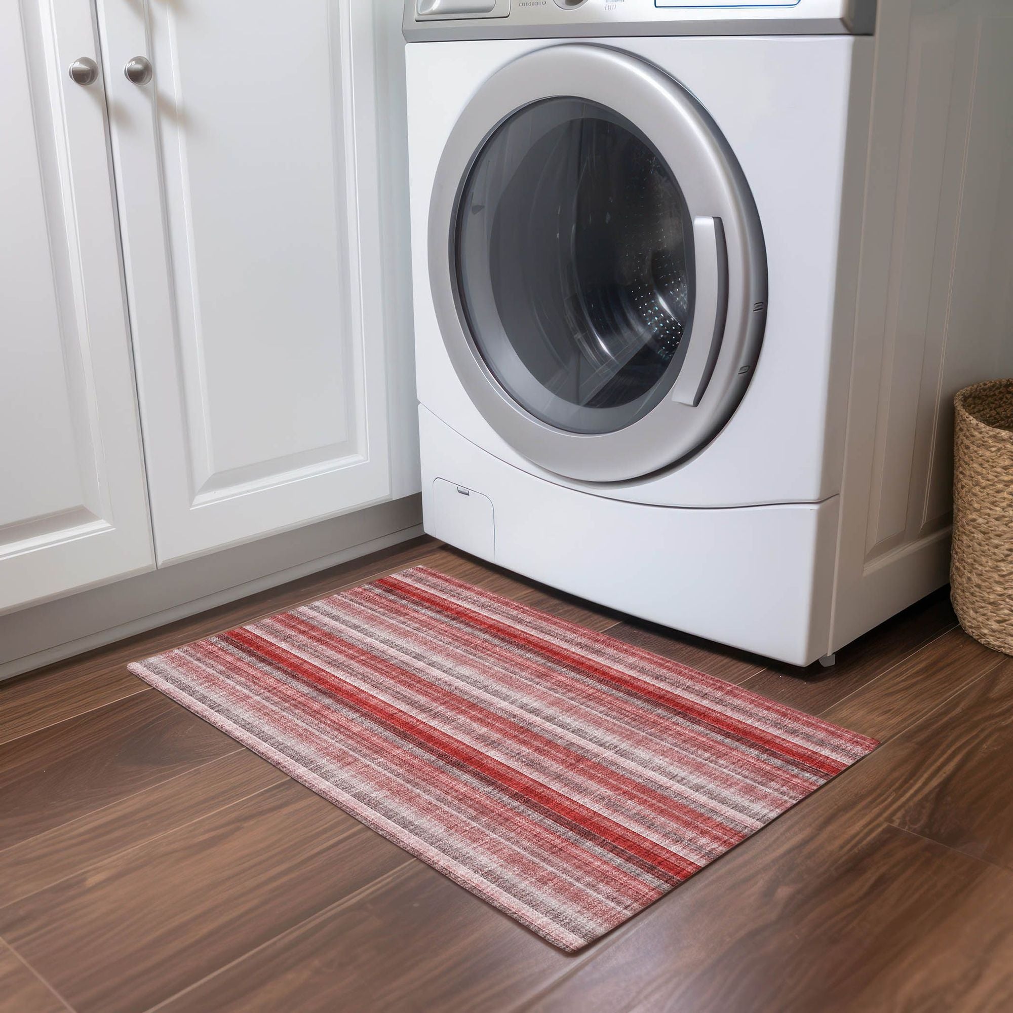 Machine Made ACN543 Red Rugs