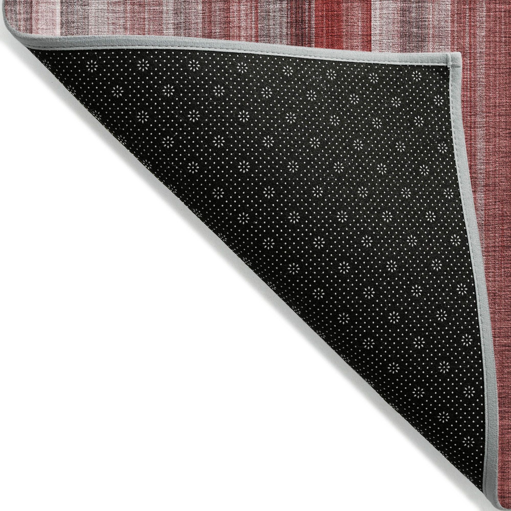 Machine Made ACN543 Red Rugs