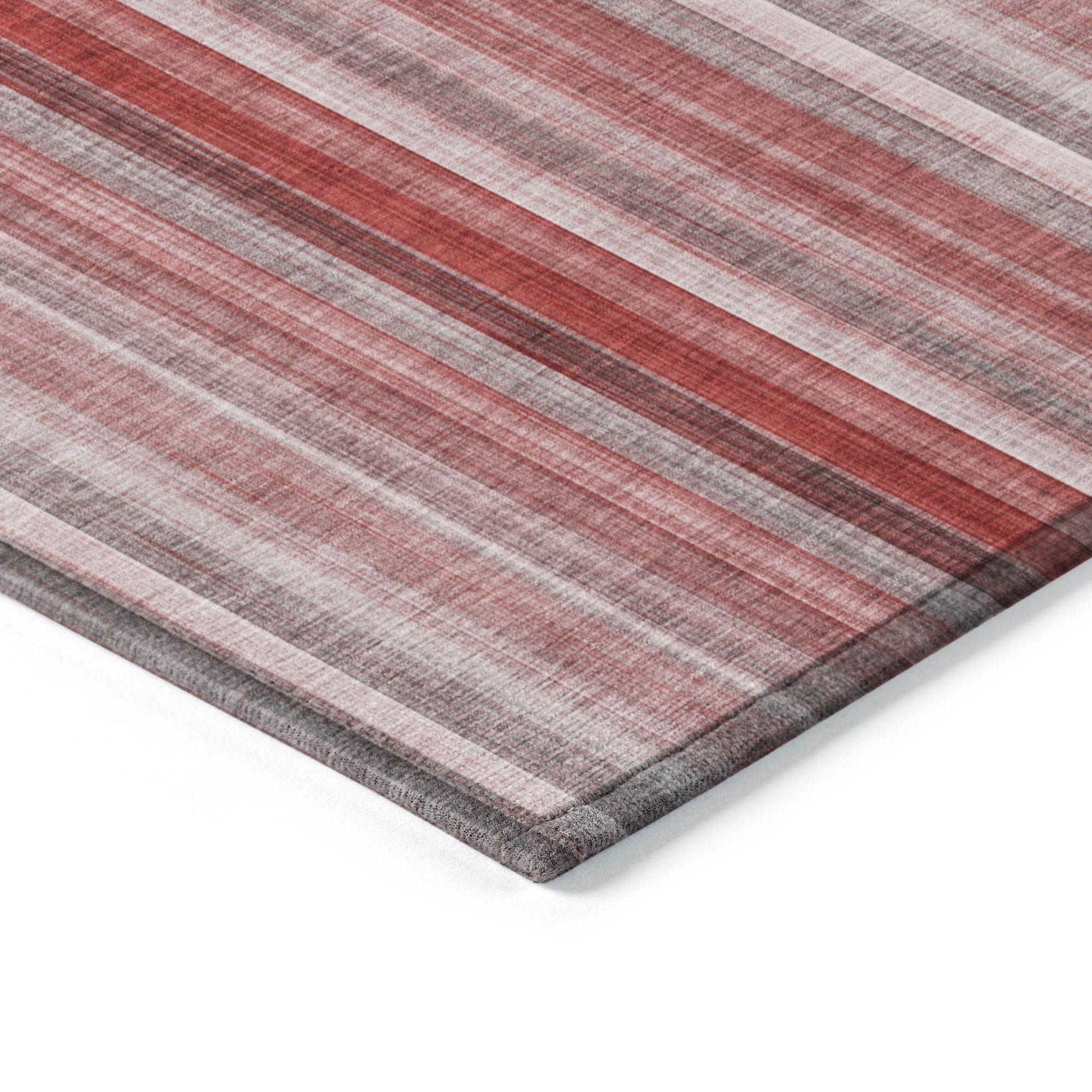 Machine Made ACN543 Red Rugs
