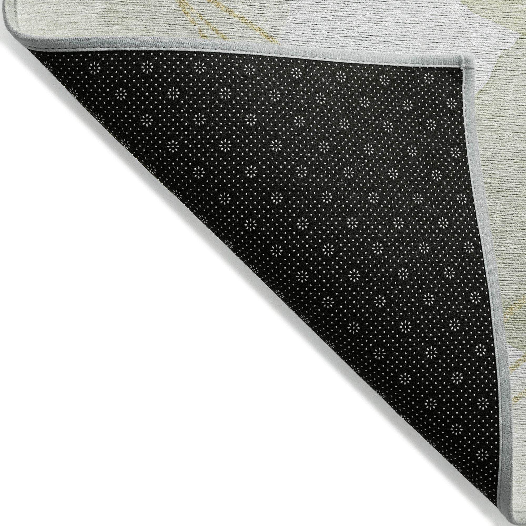 Machine Made ACN544 Green Rugs