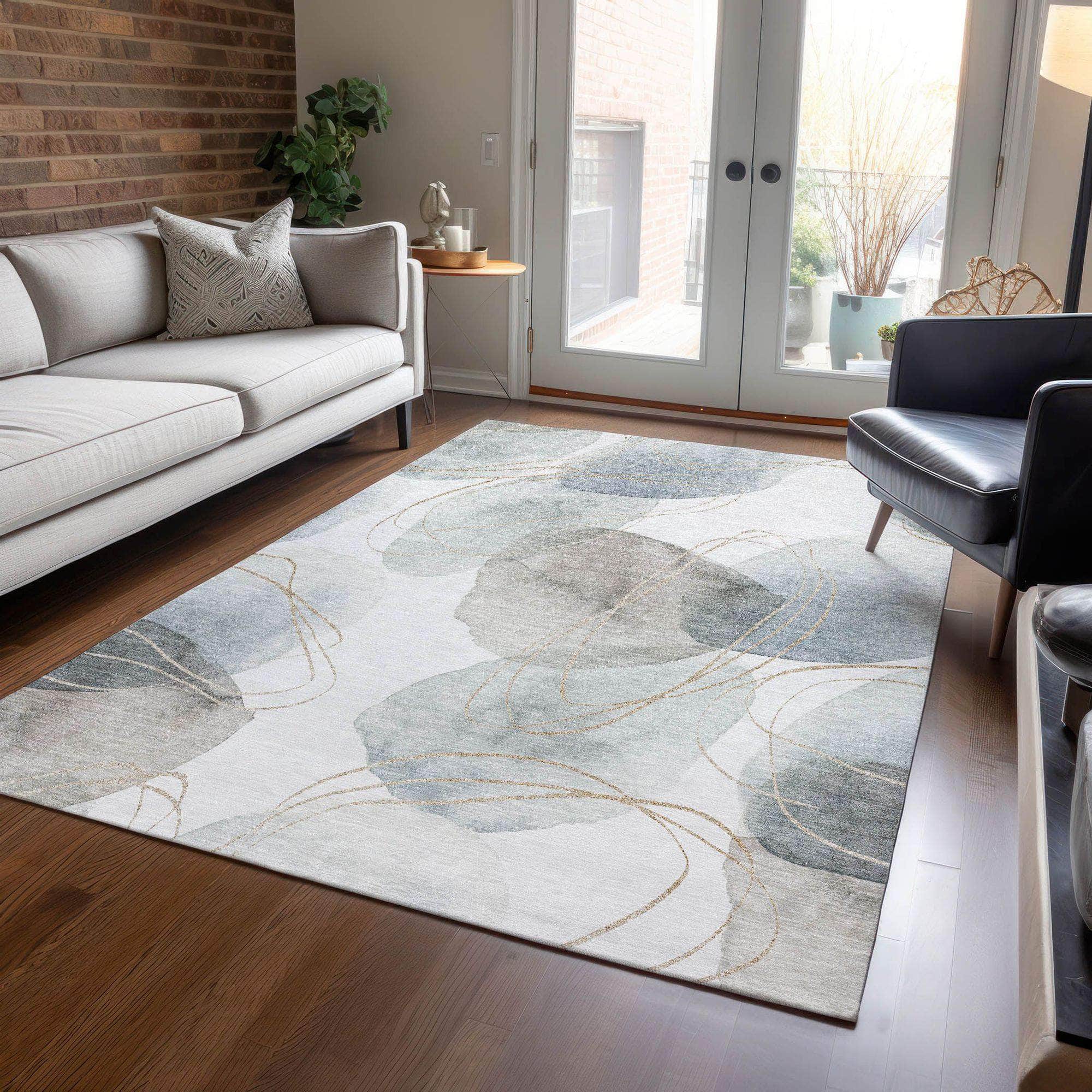 Machine Made ACN544 Ivory Rugs