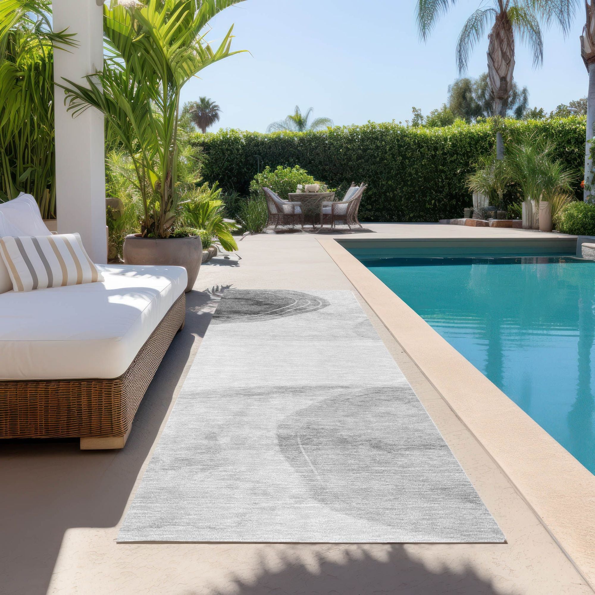 Machine Made ACN545 Gray Rugs