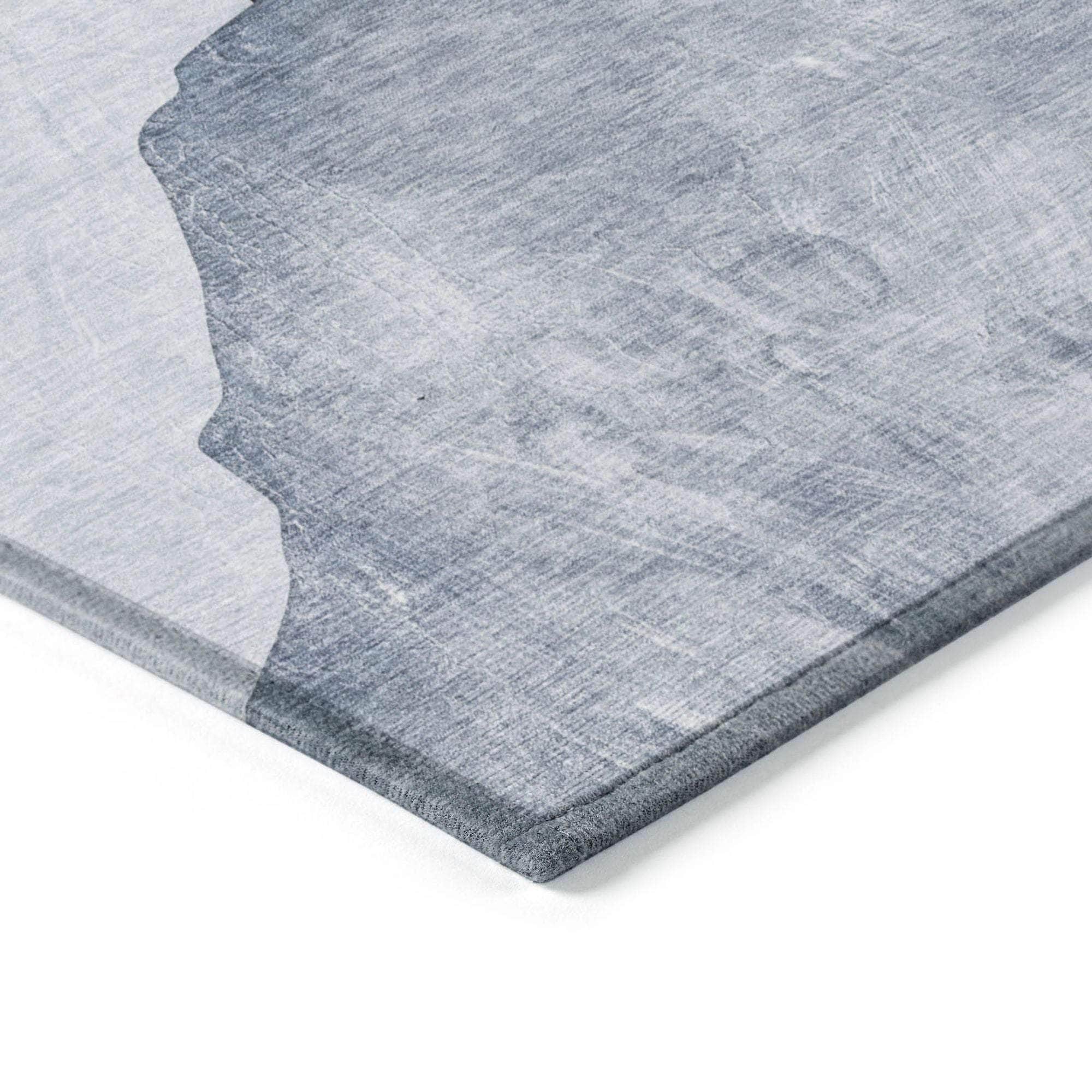 Machine Made ACN547 Blue Rugs