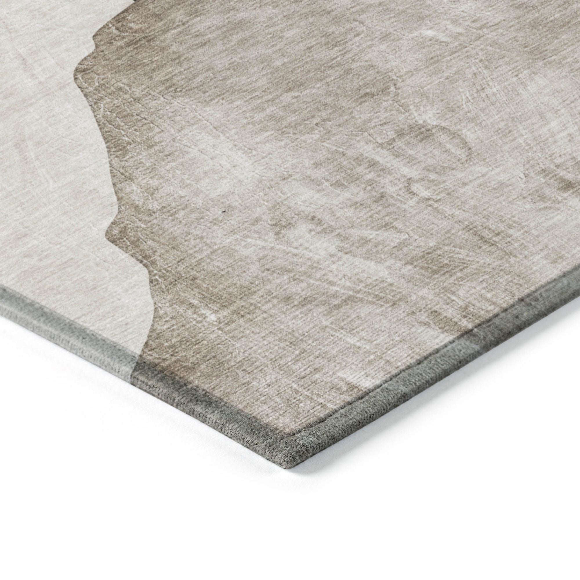 Machine Made ACN547 Brown Rugs