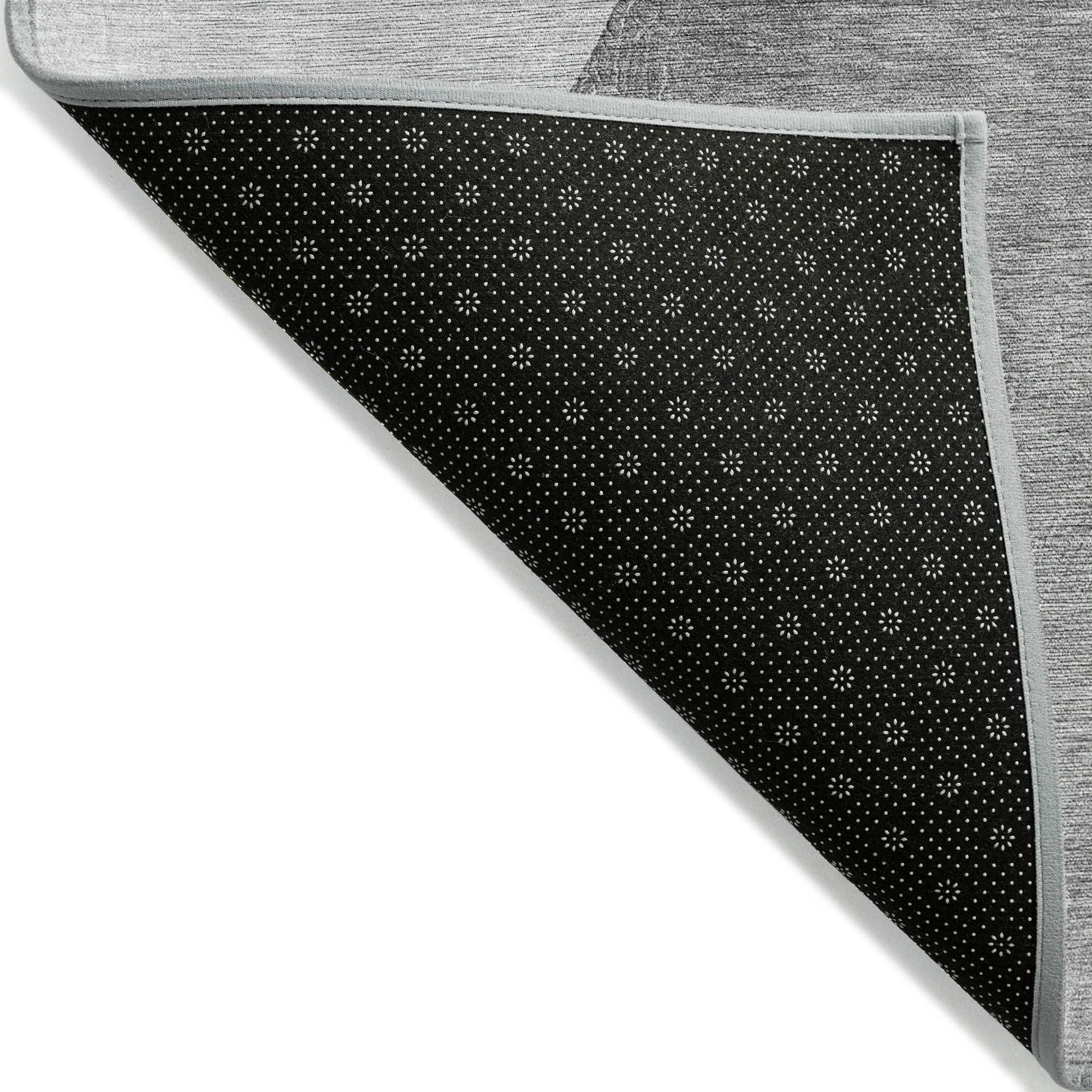 Machine Made ACN547 Gray Rugs