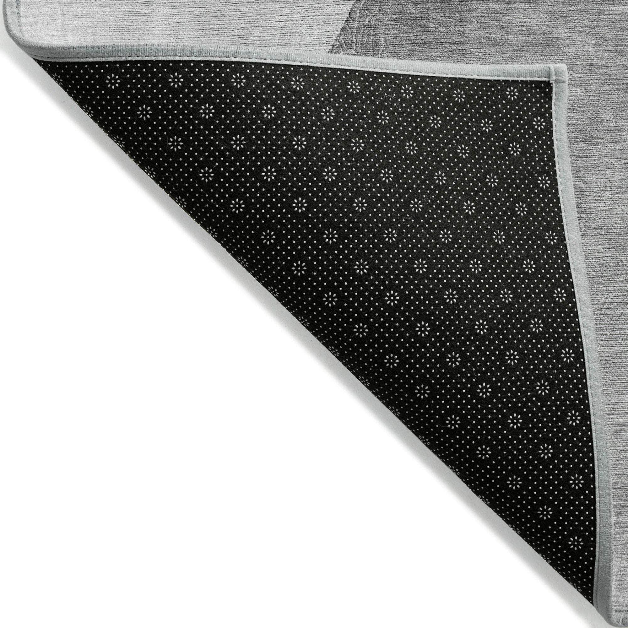 Machine Made ACN547 Gray Rugs