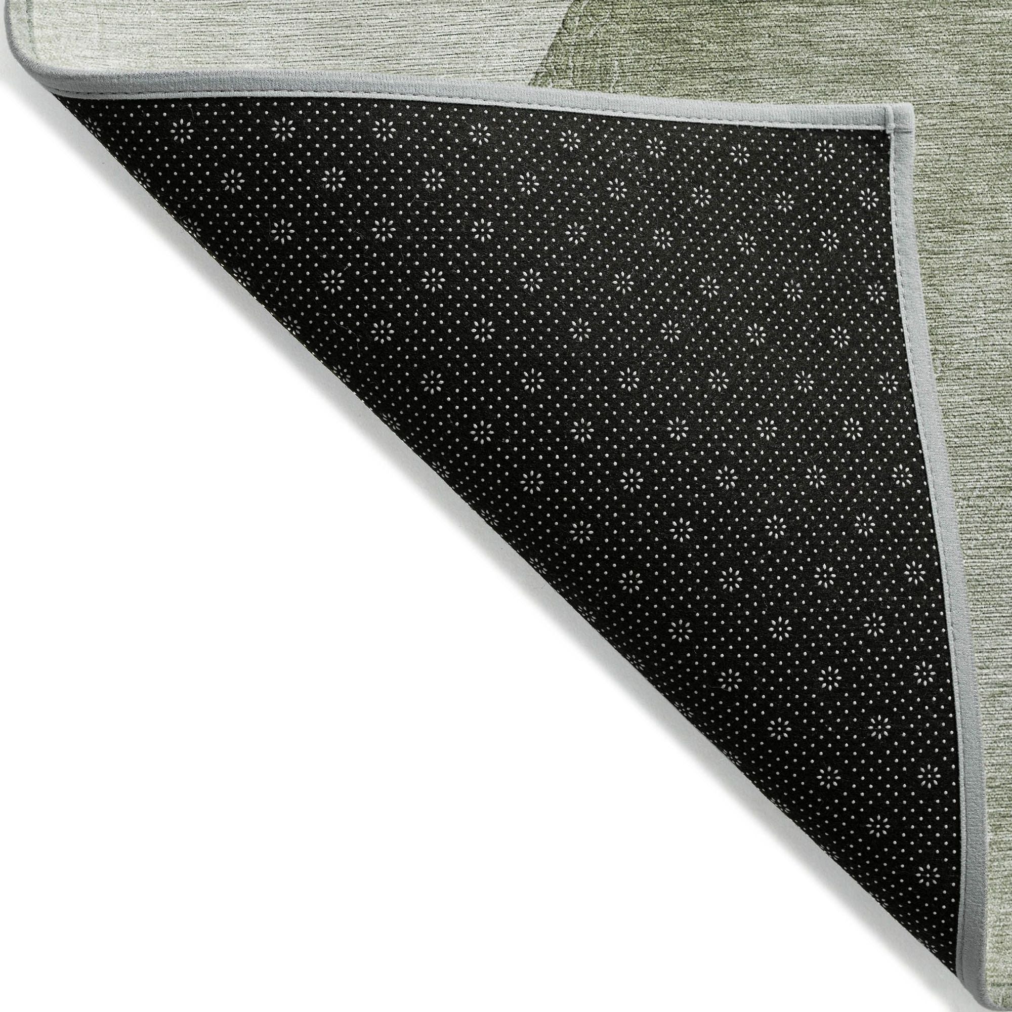 Machine Made ACN547 Green Rugs