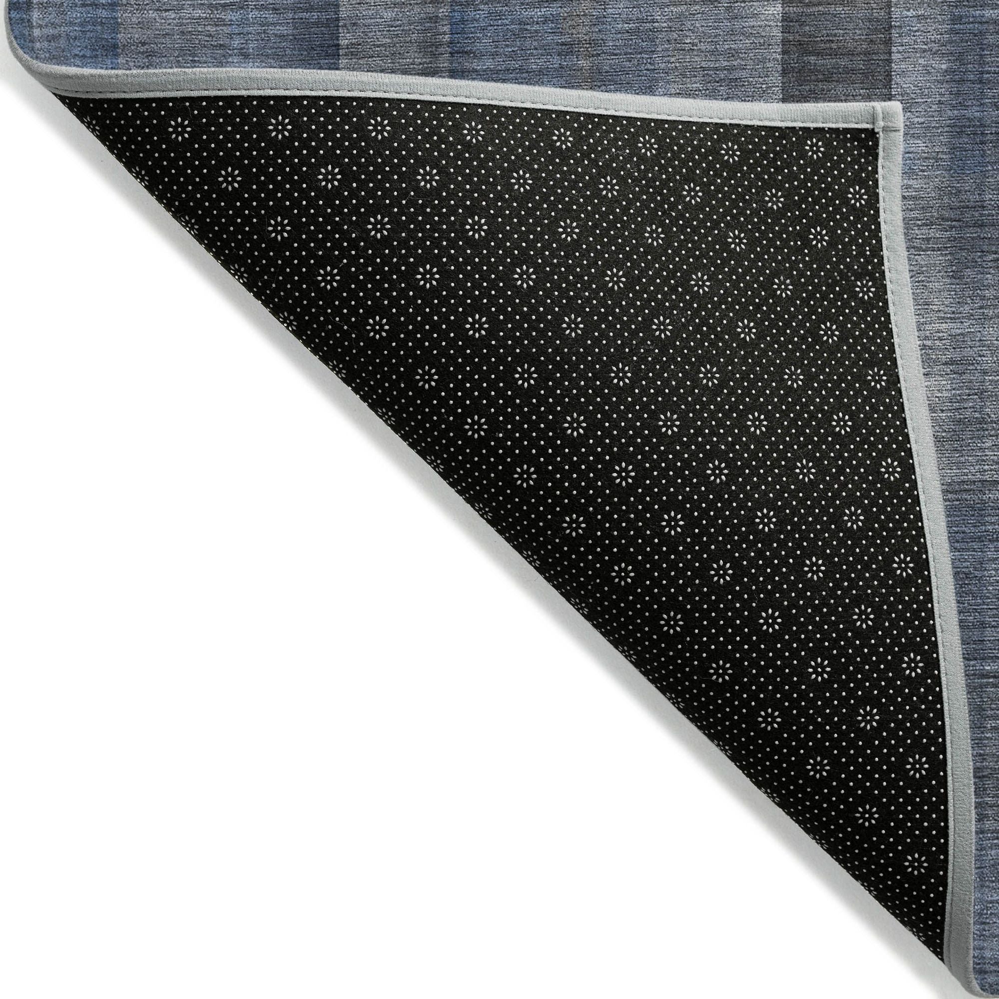 Machine Made ACN548 Blue Rugs