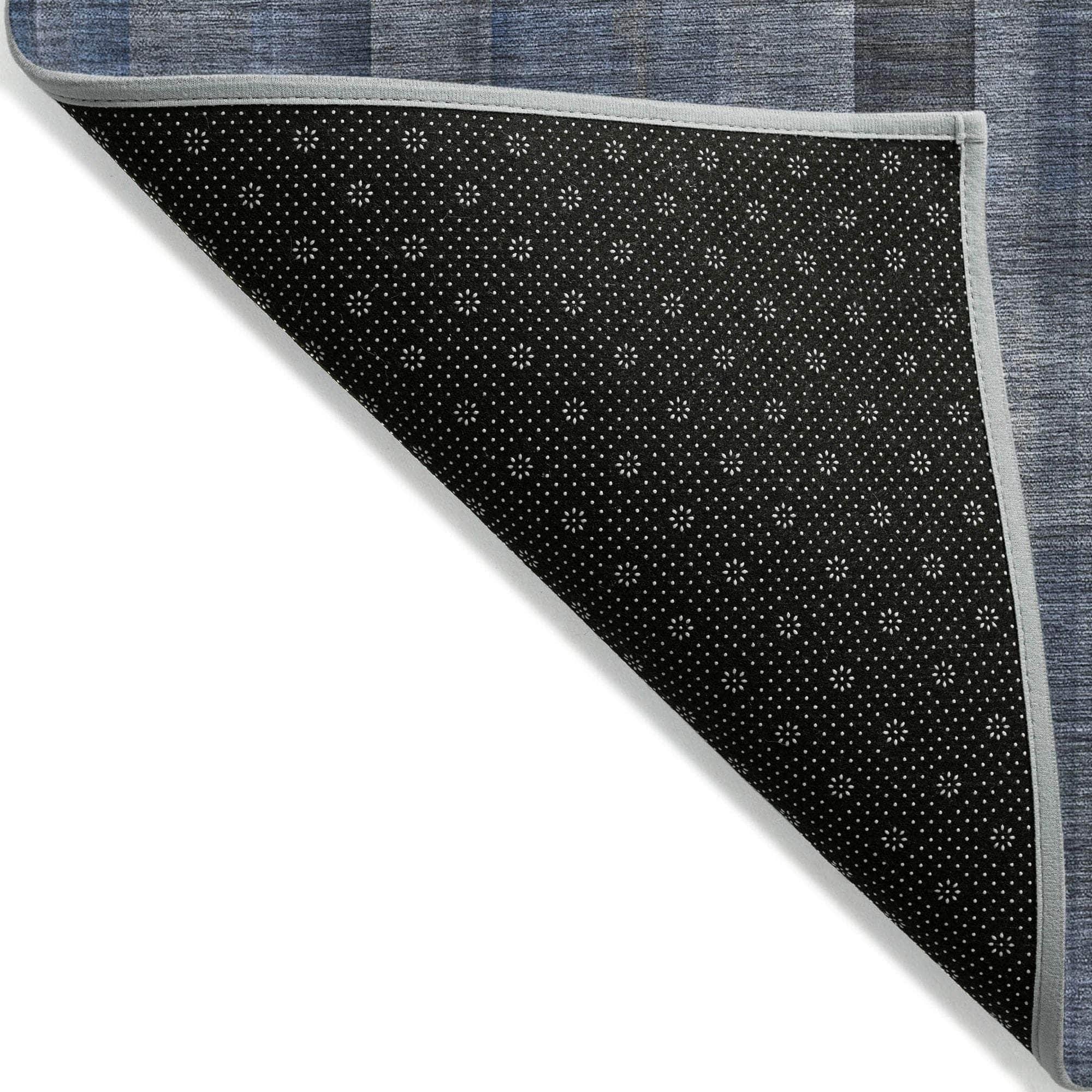 Machine Made ACN548 Blue Rugs