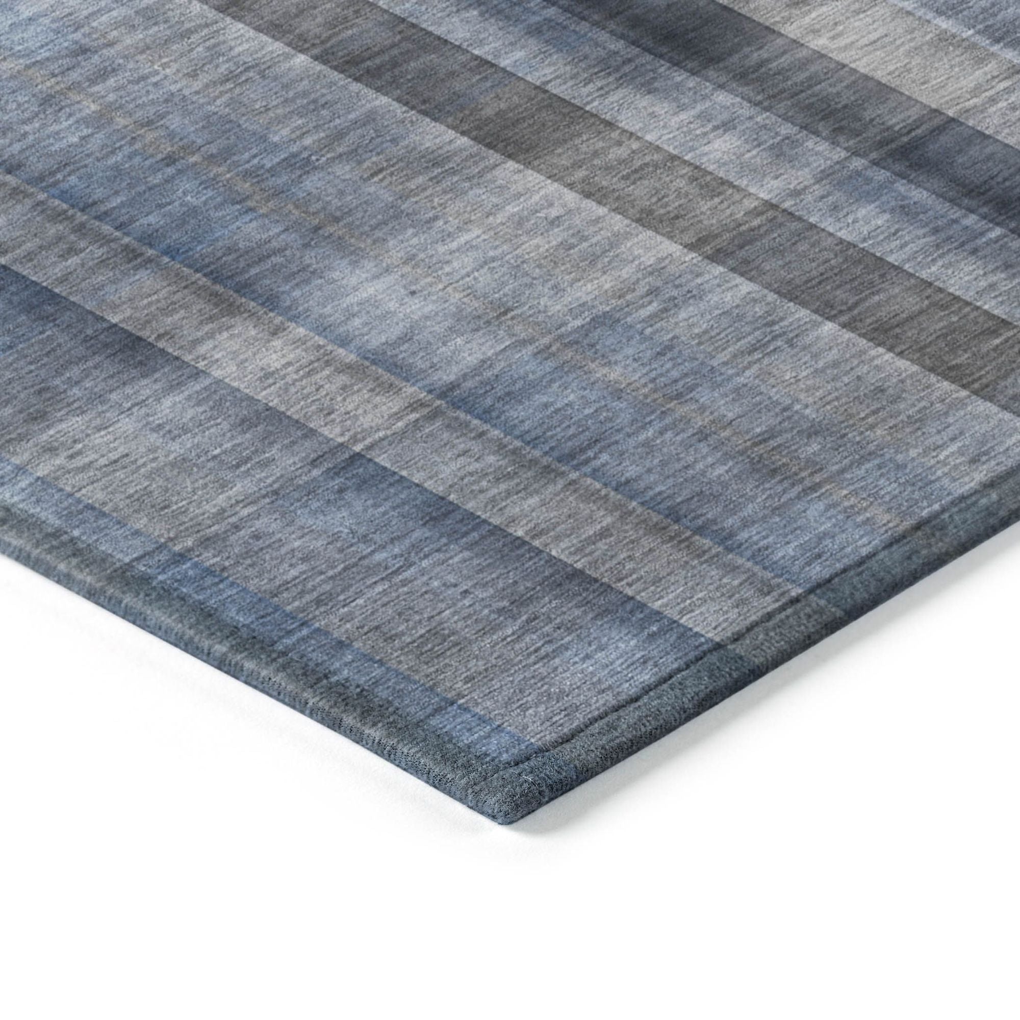 Machine Made ACN548 Blue Rugs