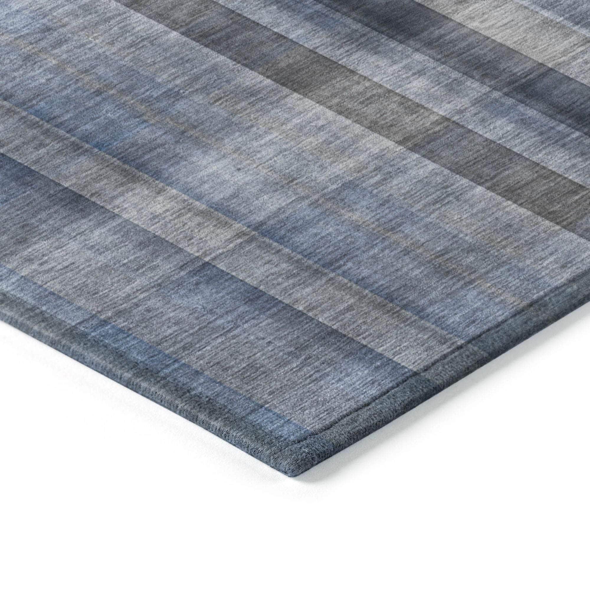 Machine Made ACN548 Blue Rugs